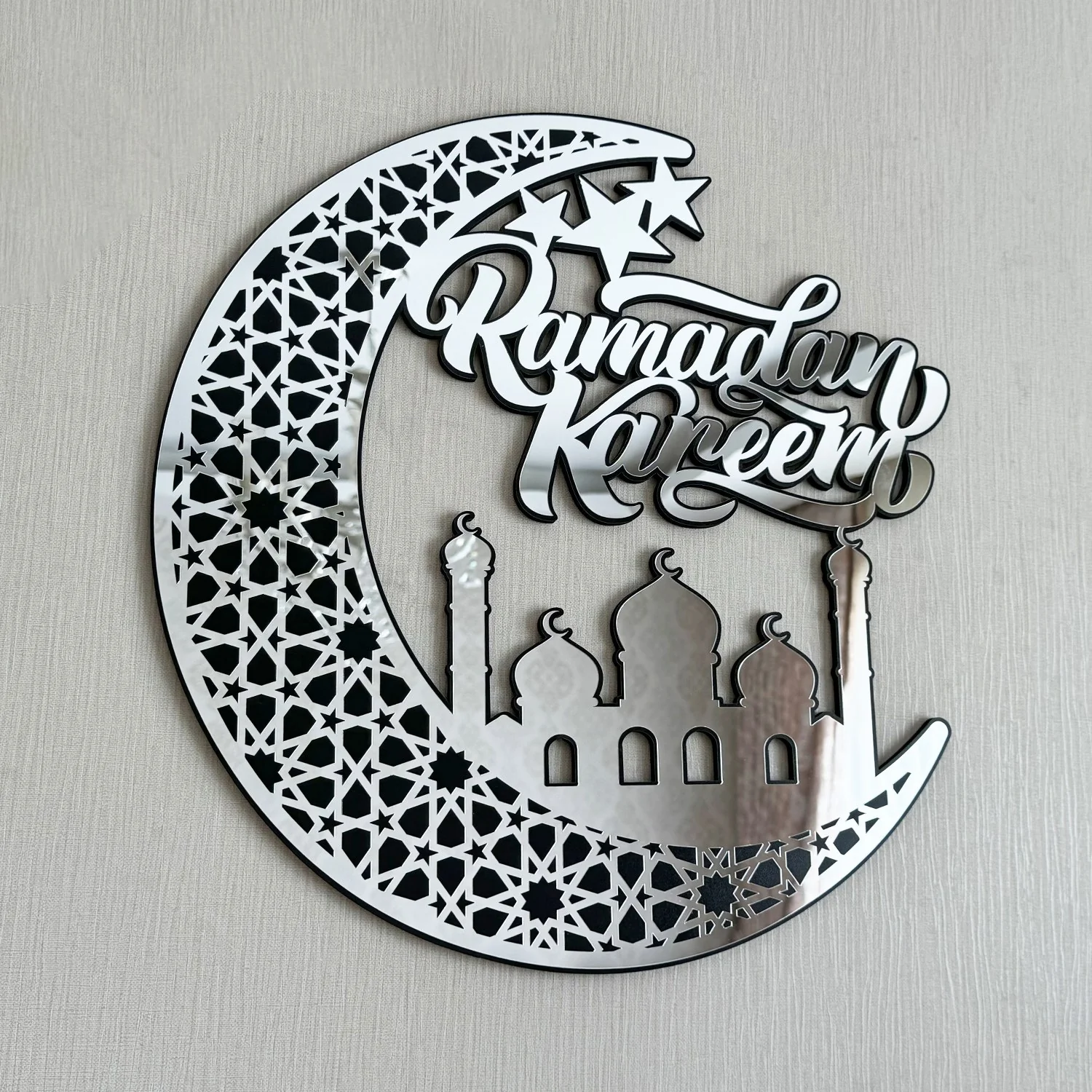 Ramadan Kareem - Wooden Islamic Wall Art | Muslim Gift Lunate Decor - Image 13