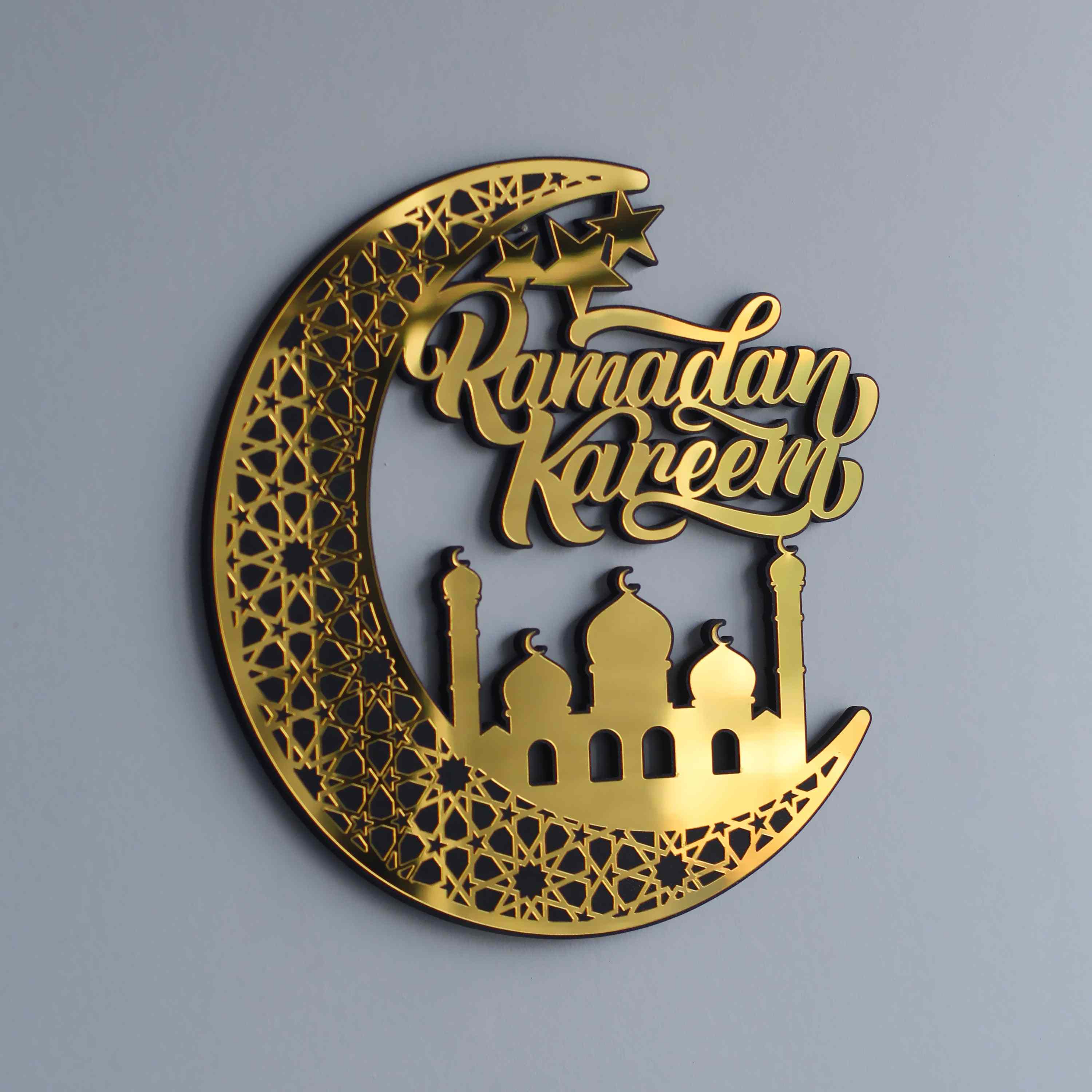 Ramadan Kareem - Wooden Islamic Wall Art | Muslim Gift Lunate Decor - Image 16