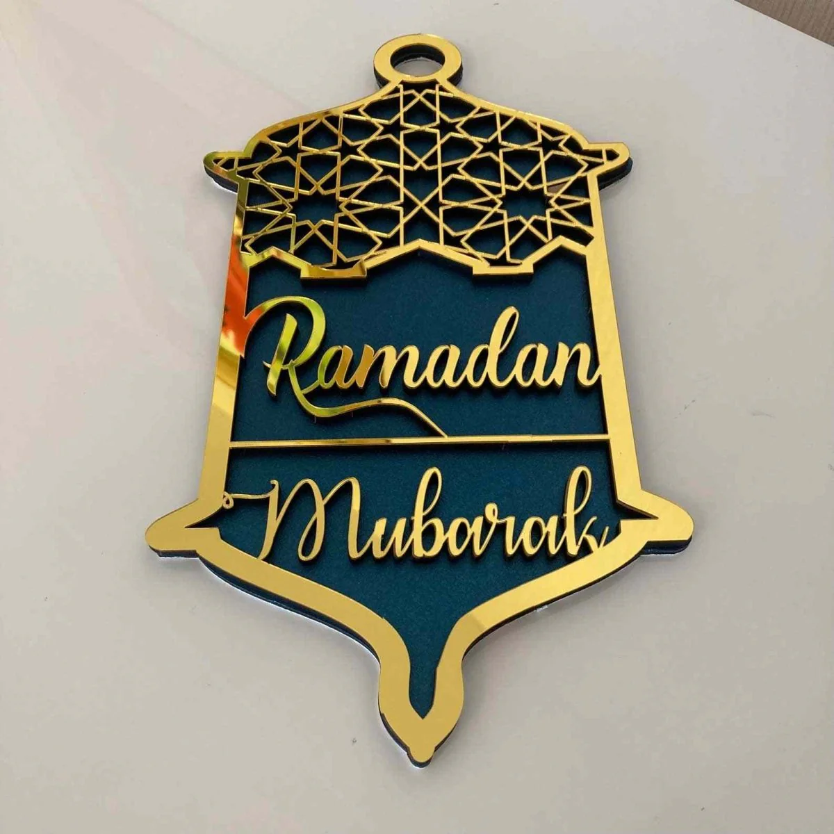 Ramadan Mubarak & Eid Mubarak Sign - Wooden Islamic Wall Art | Muslim Gift - Image 6