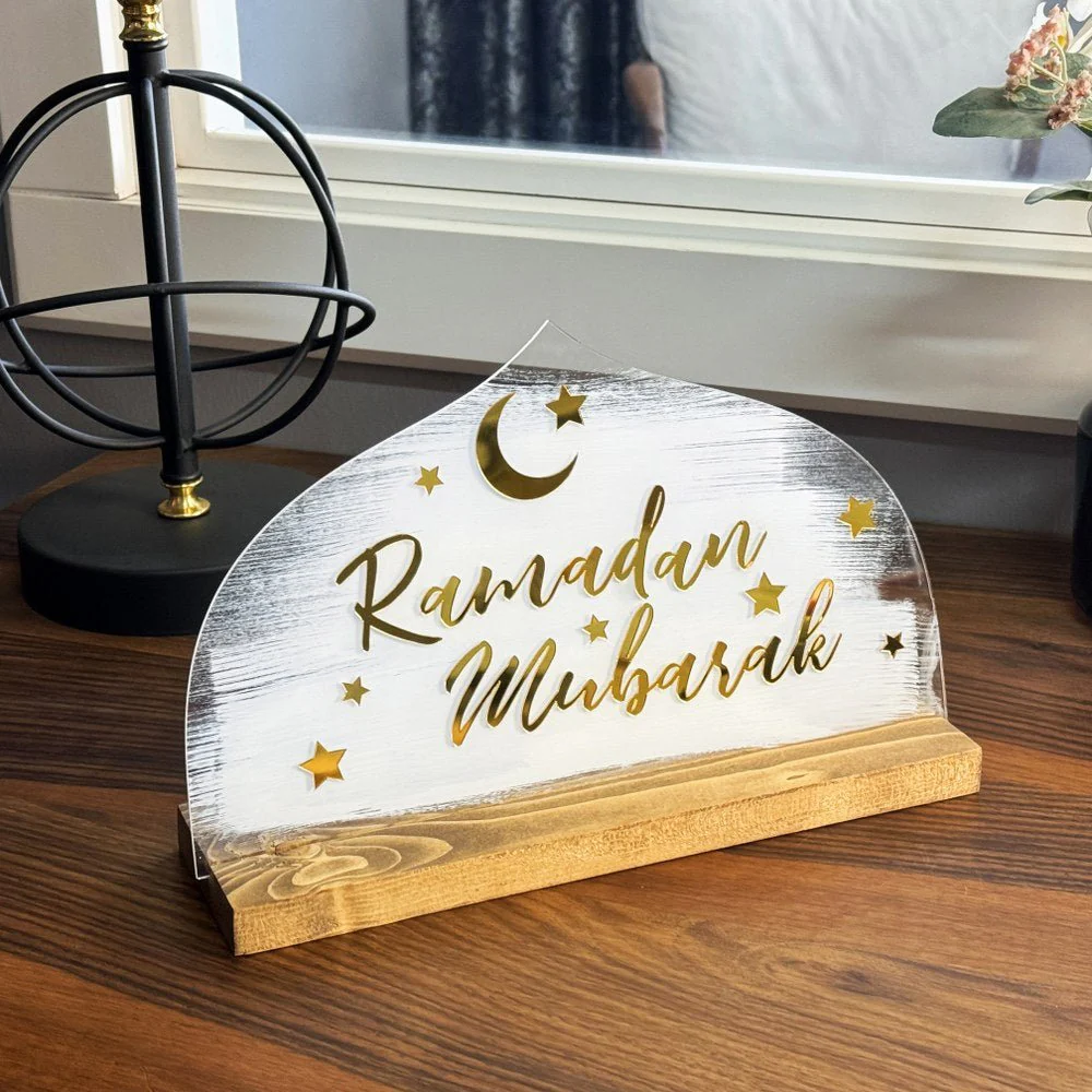 Ramadan Mubarak - Islamic Table Decor for Muslim Gift - Image 2