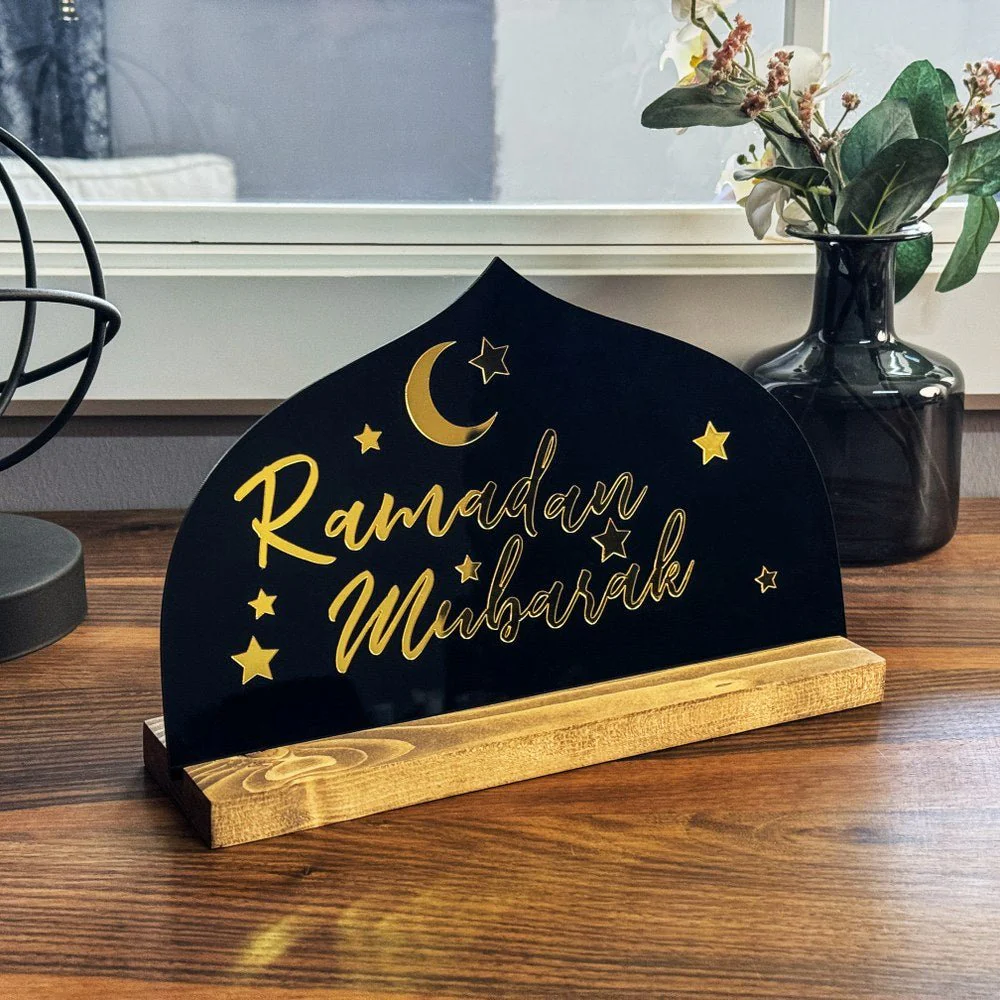 Ramadan Mubarak - Islamic Table Decor for Muslim Gift - Image 3