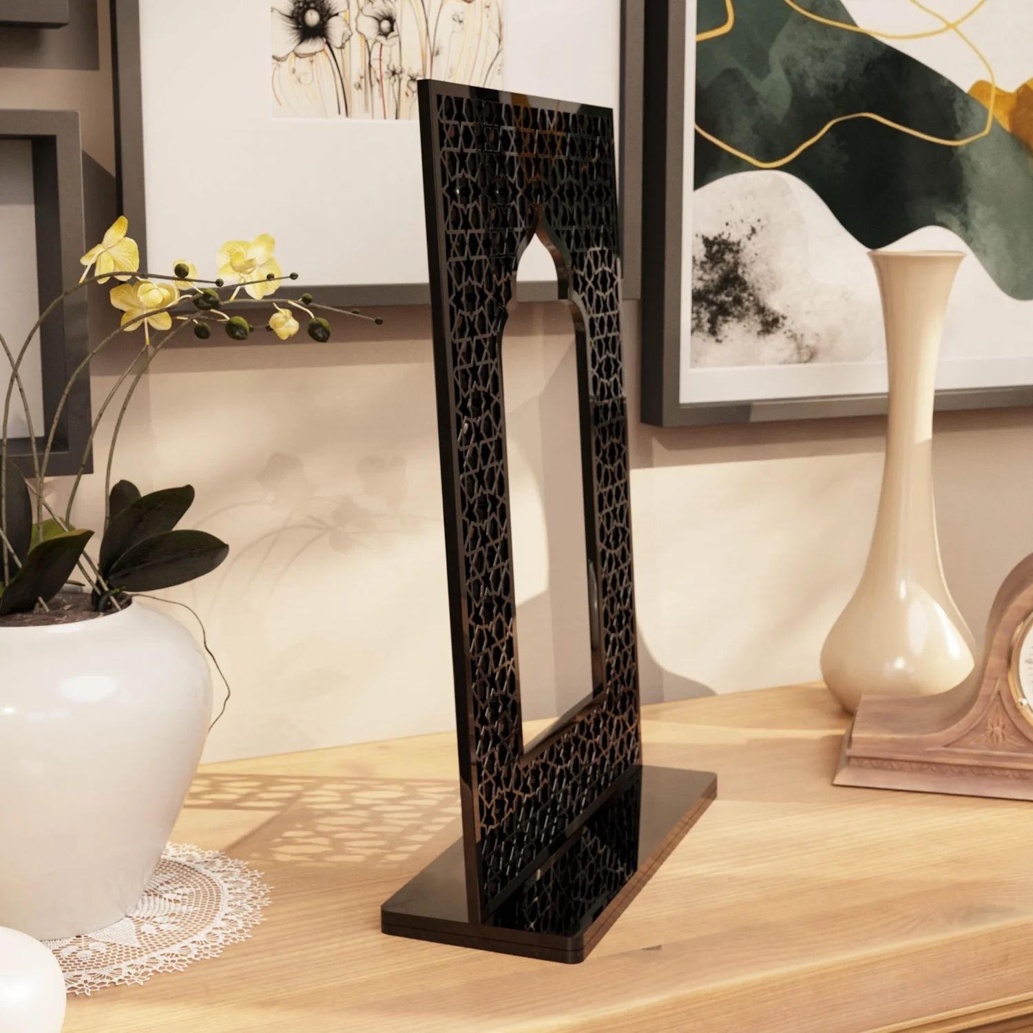 Islamic Mihrab Tabletop Decor – Modern Mosque Arch Art - Image 11