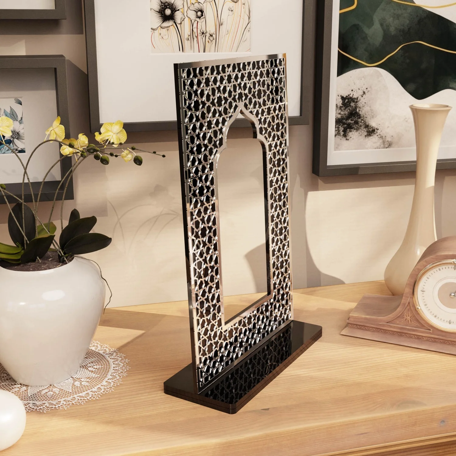 Islamic Mihrab Tabletop Decor – Modern Mosque Arch Art - Image 18
