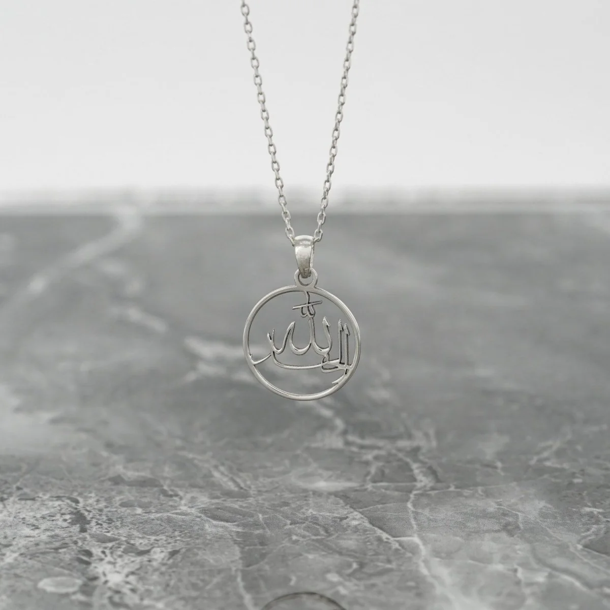 Islamic Necklace - Alhamdulillah 18K Gold Plated Silver Pendant - Image 5