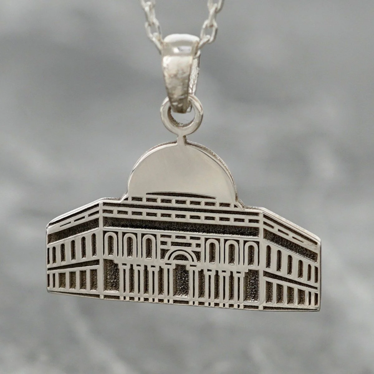 The Dome of the Rock Islamic Necklace - Masjid Al Aqsa, 18K Gold Plated Silver Pendant - Image 2
