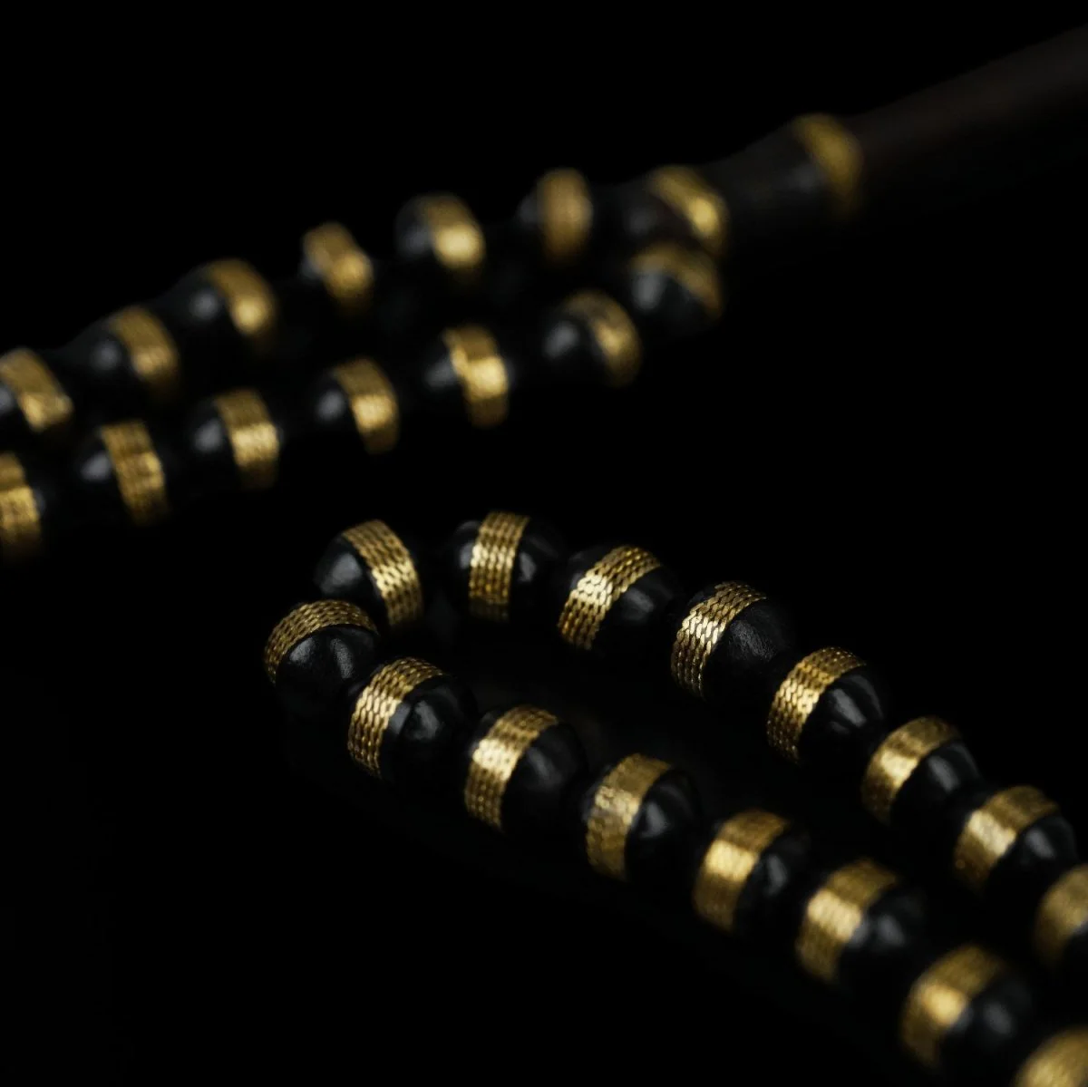 Islamic Prayer Beads | Engraved Kuka - Wooden Dhikr Misbaha