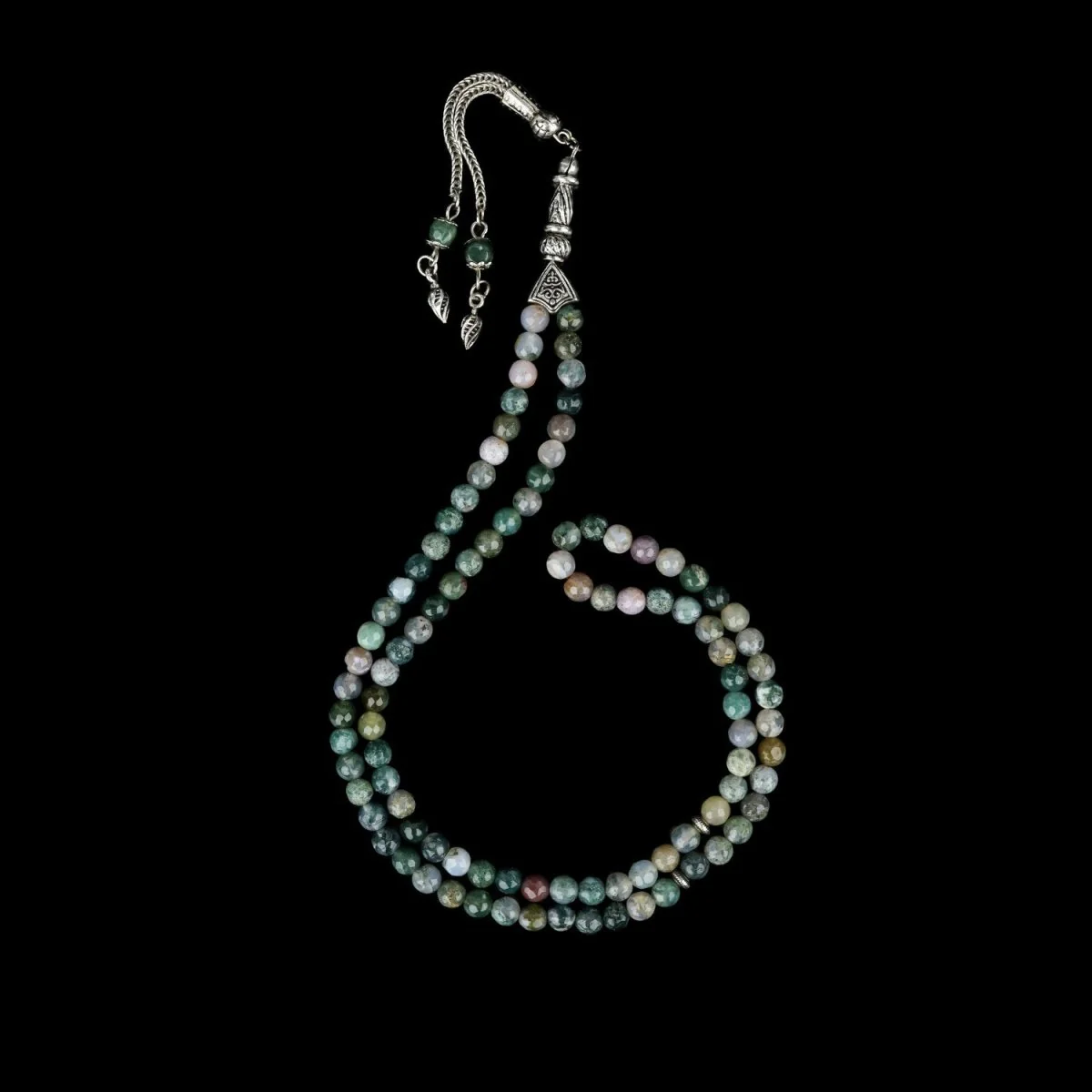 Islamic Prayer Beads-Indian Agate Stone Beads Tasbeeh - Image 6