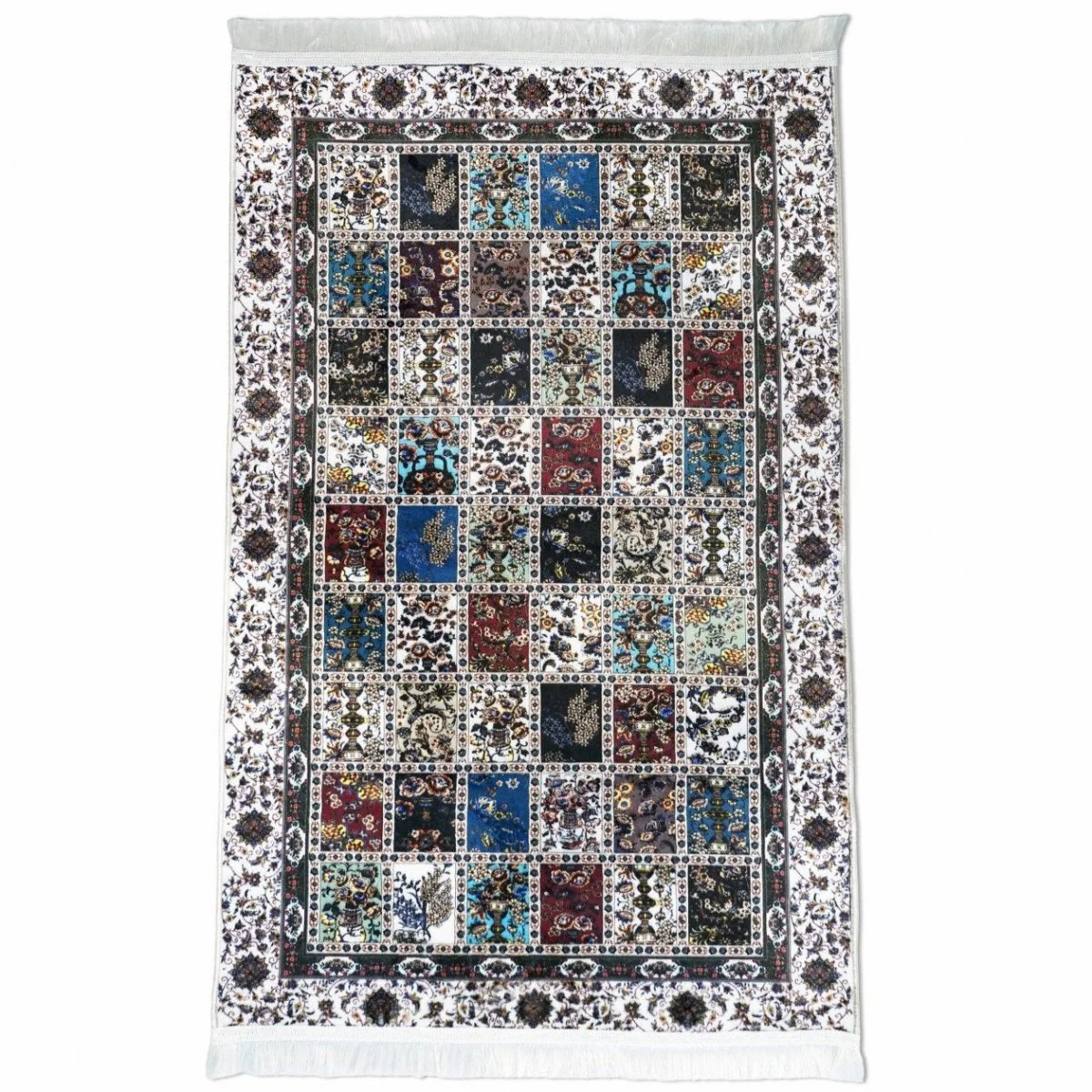 Islamic Prayer Mat Multicolor Patchwork Style
