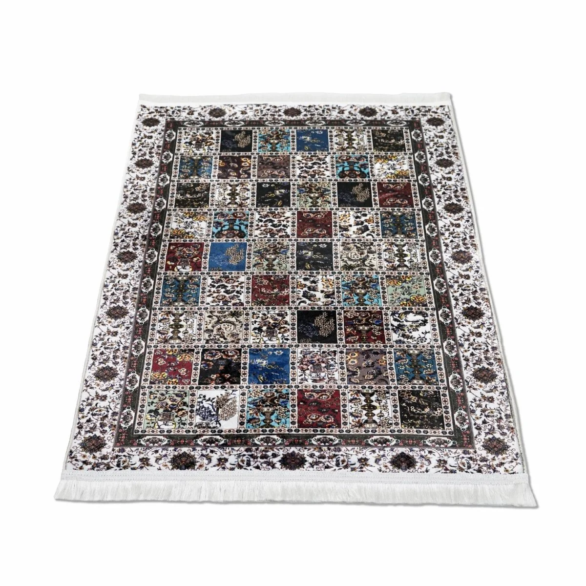 Islamic Prayer Mat Multicolor Patchwork Style - Image 4