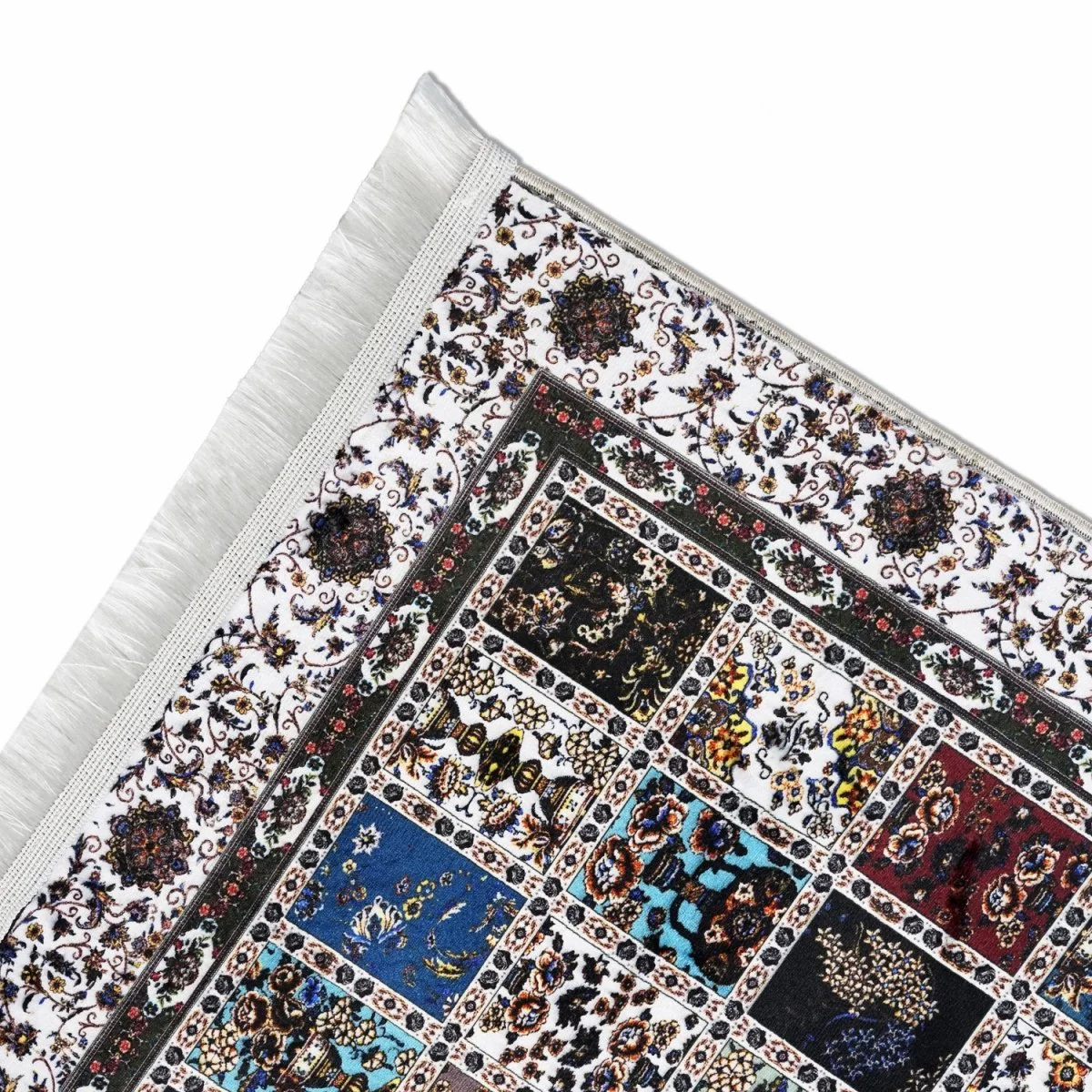 Islamic Prayer Mat Multicolor Patchwork Style - Image 6