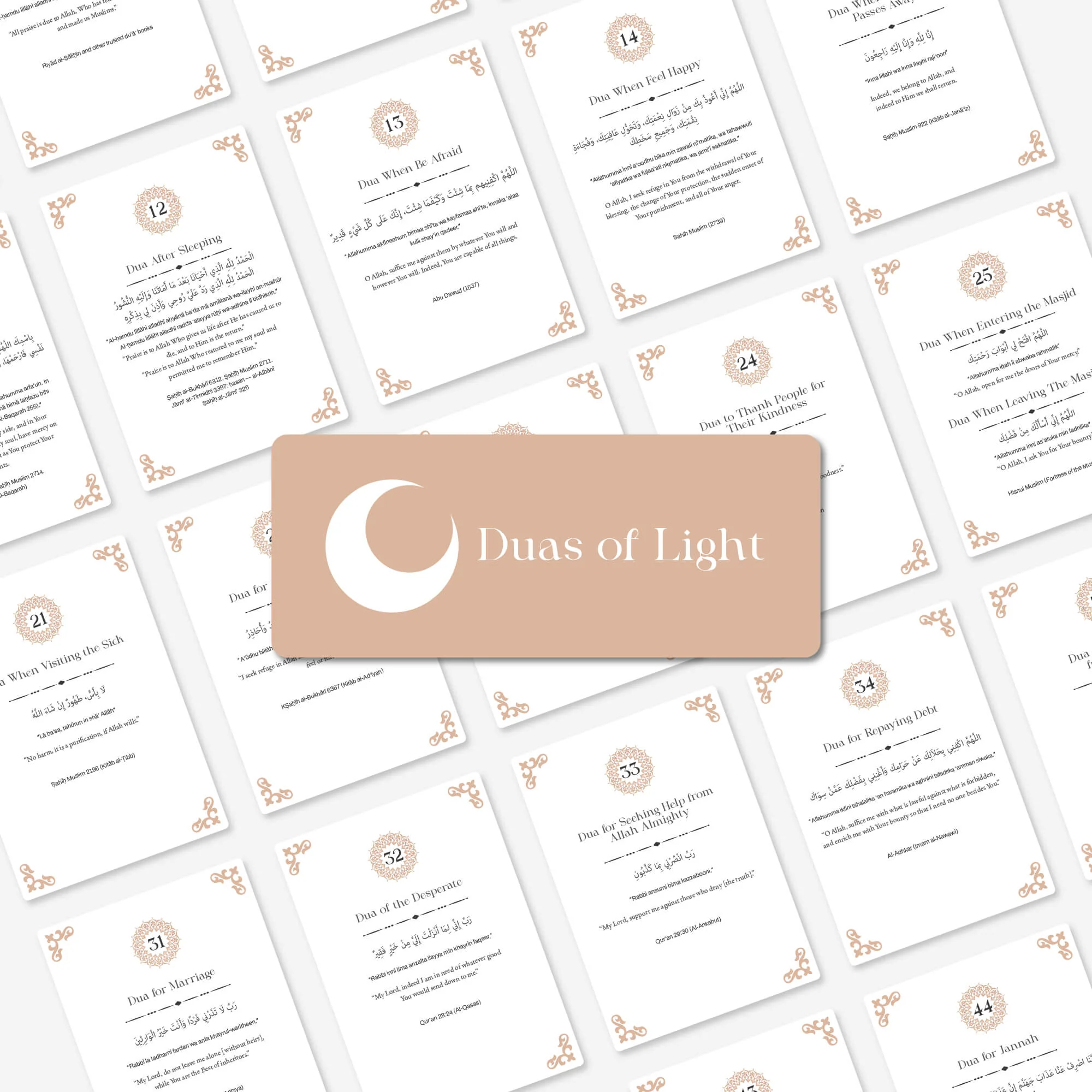 Islamic Reflection Cards with Wooden Stand – Daily Duas, Hadith & Asma Ul Husna - Image 12