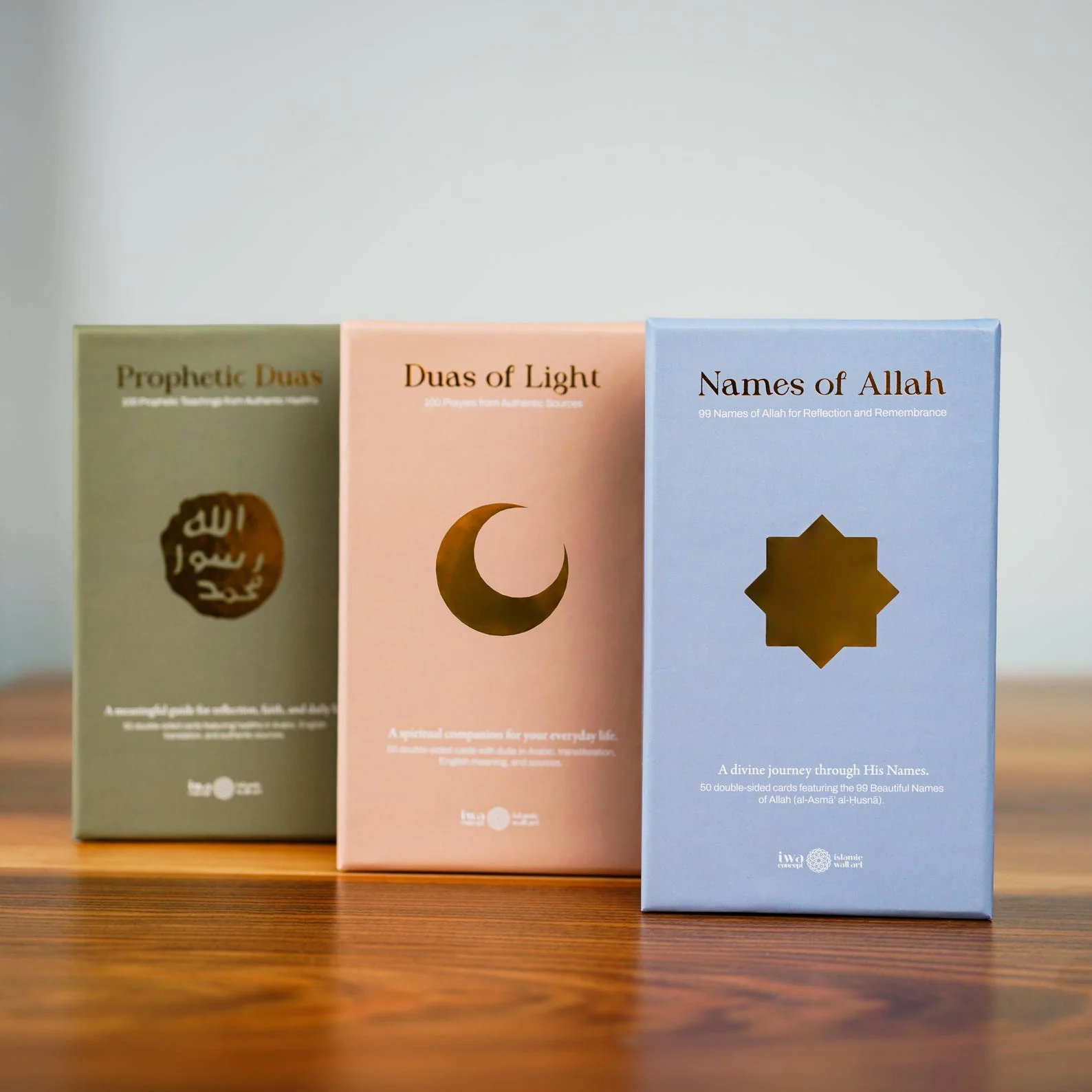 Islamic Reflection Cards with Wooden Stand – Daily Duas, Hadith & Asma Ul Husna - Image 4