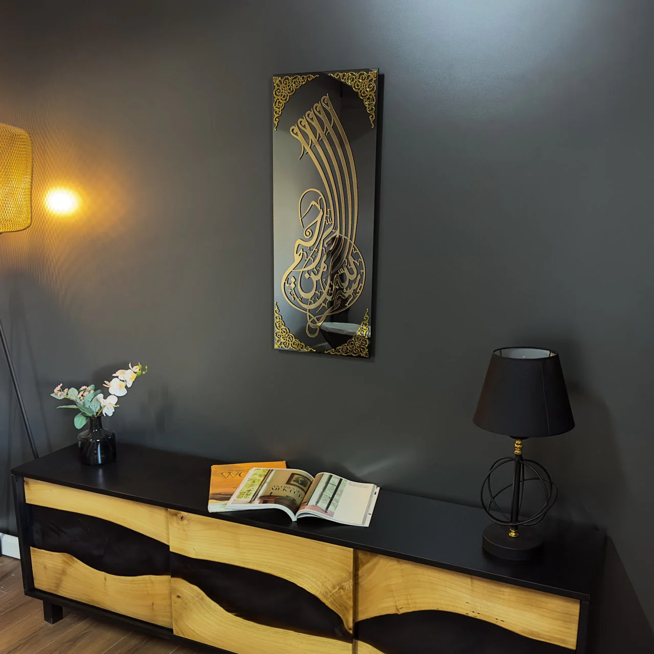 Bismillah Islamic Wall Art - Tempered Glass Arabic Calligraphy Art - Image 8