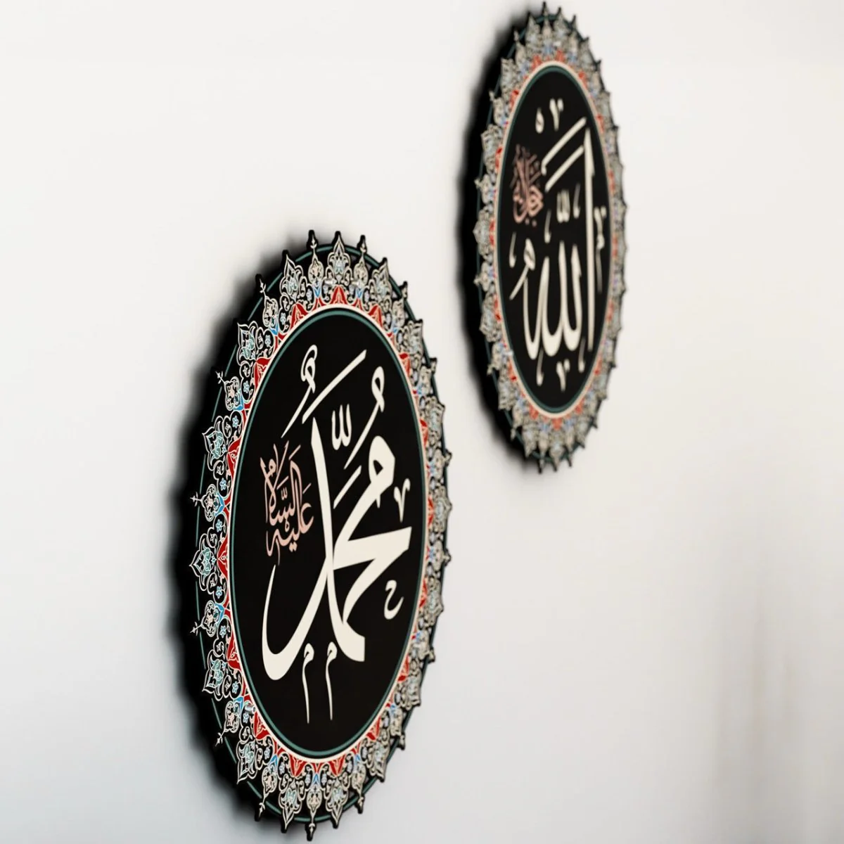 Islamic Wall Clock with Ayatul Kursi Calligraphy - Elegant Muslim Home Decor - Image 10