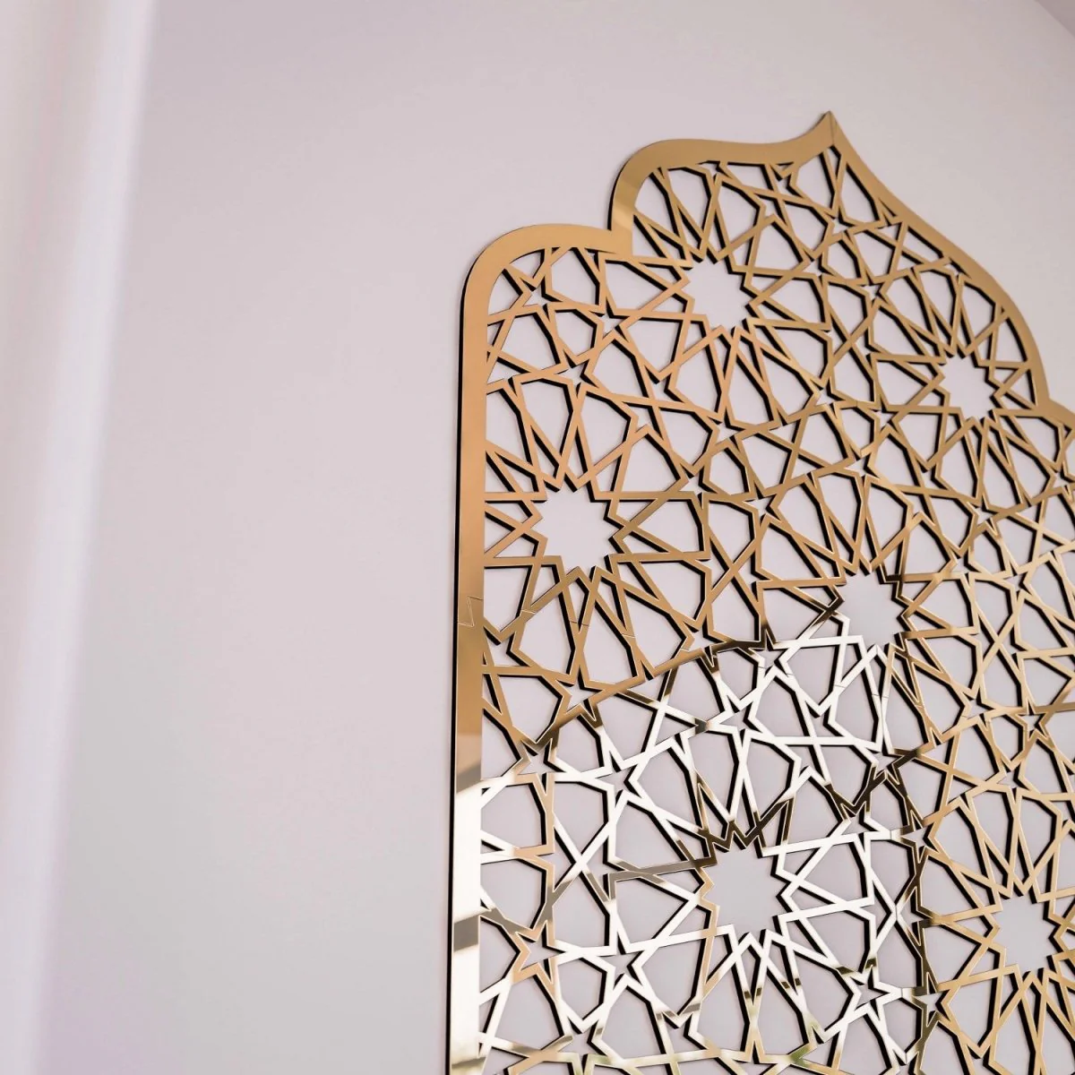 Islamic Wooden Interior Mihrab for Home Prayer Space | 12-Pointed Star - Image 13