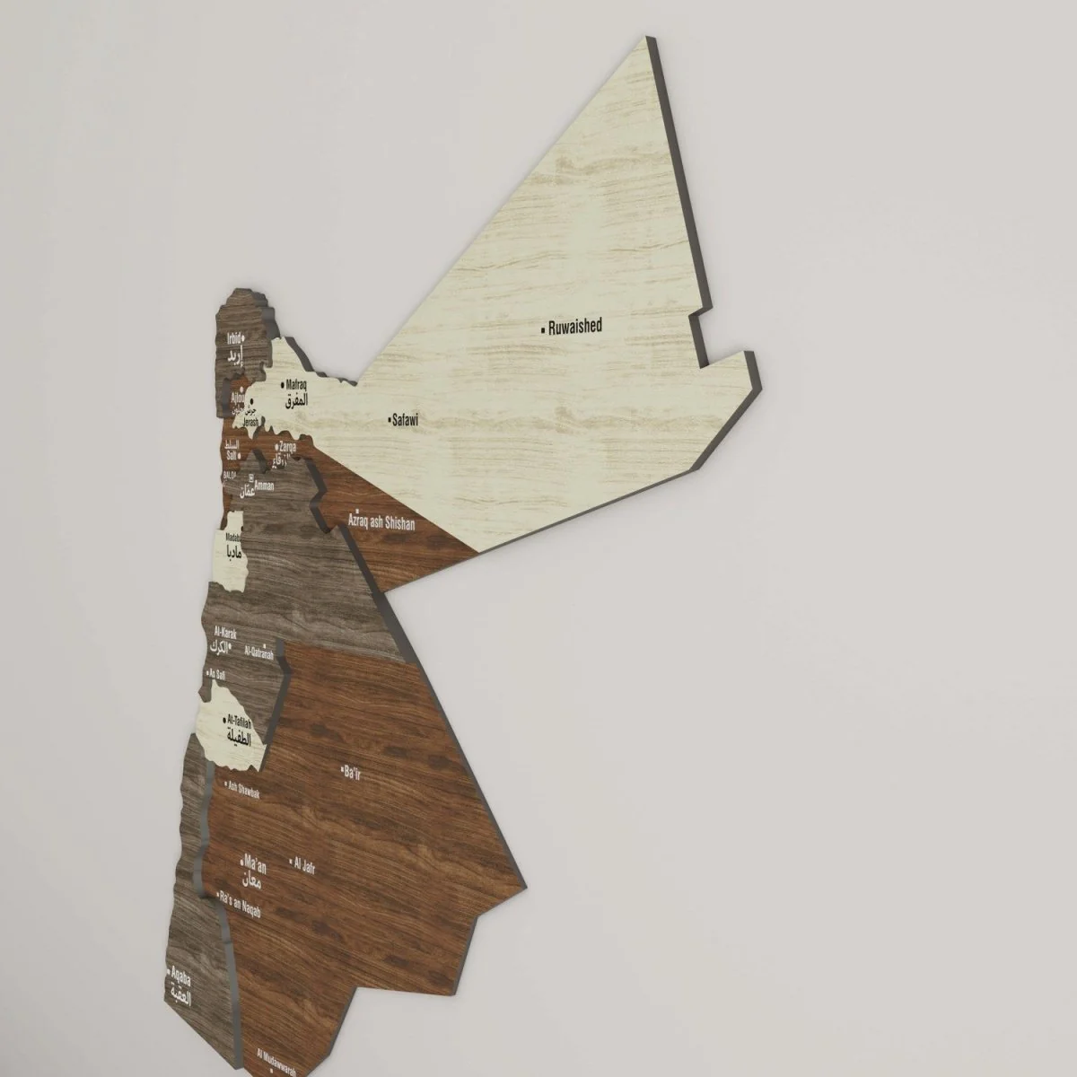Jordan Map Wall Decor – Wooden Country Maps - Image 6