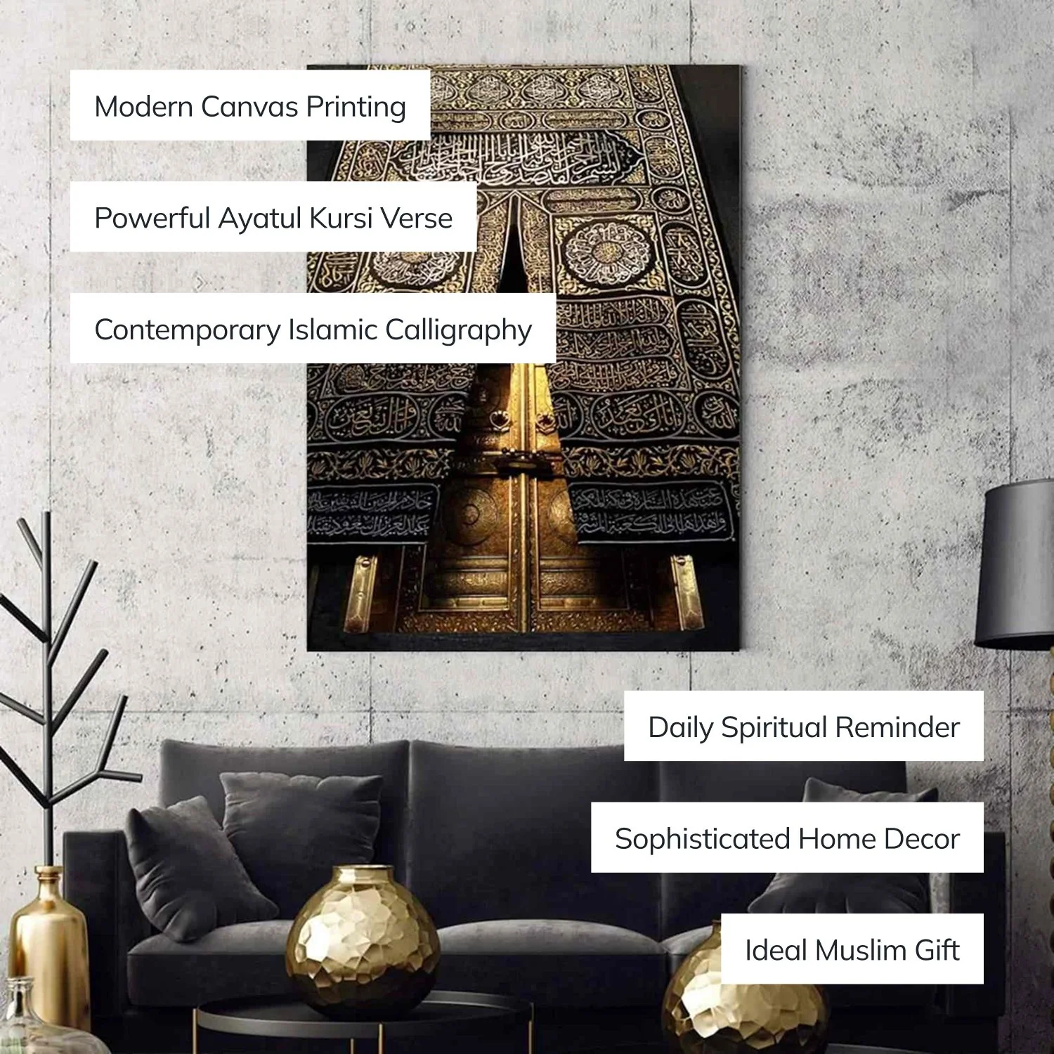 Kaaba Gate - Islamic Wall Art Canvas Printing - Image 2