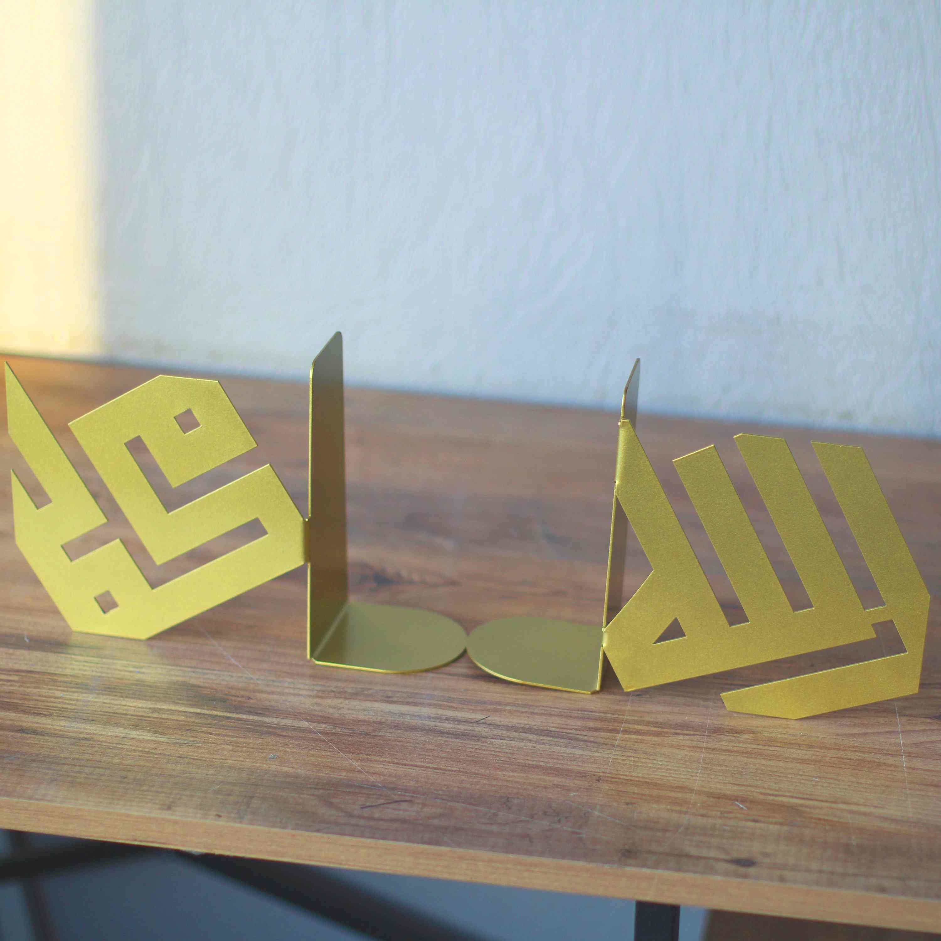 Allah (C.C.) and Mohammad (PBUH) Bookend - Kufic Calligraphy, Islamic Home Decor - Image 13