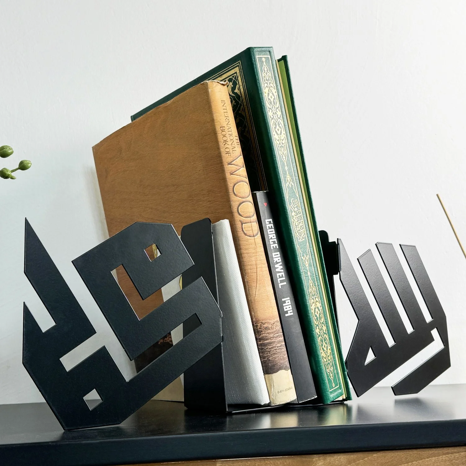 Allah (C.C.) and Mohammad (PBUH) Bookend - Kufic Calligraphy, Islamic Home Decor - Image 16