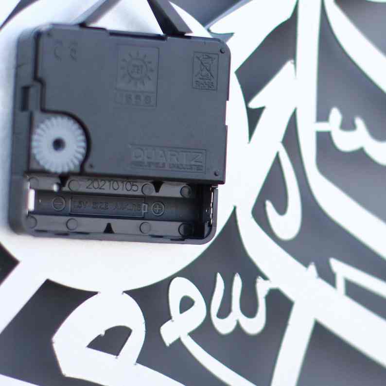 First Kalima | Metal Wall Clock - Islamic Home Art - Image 14