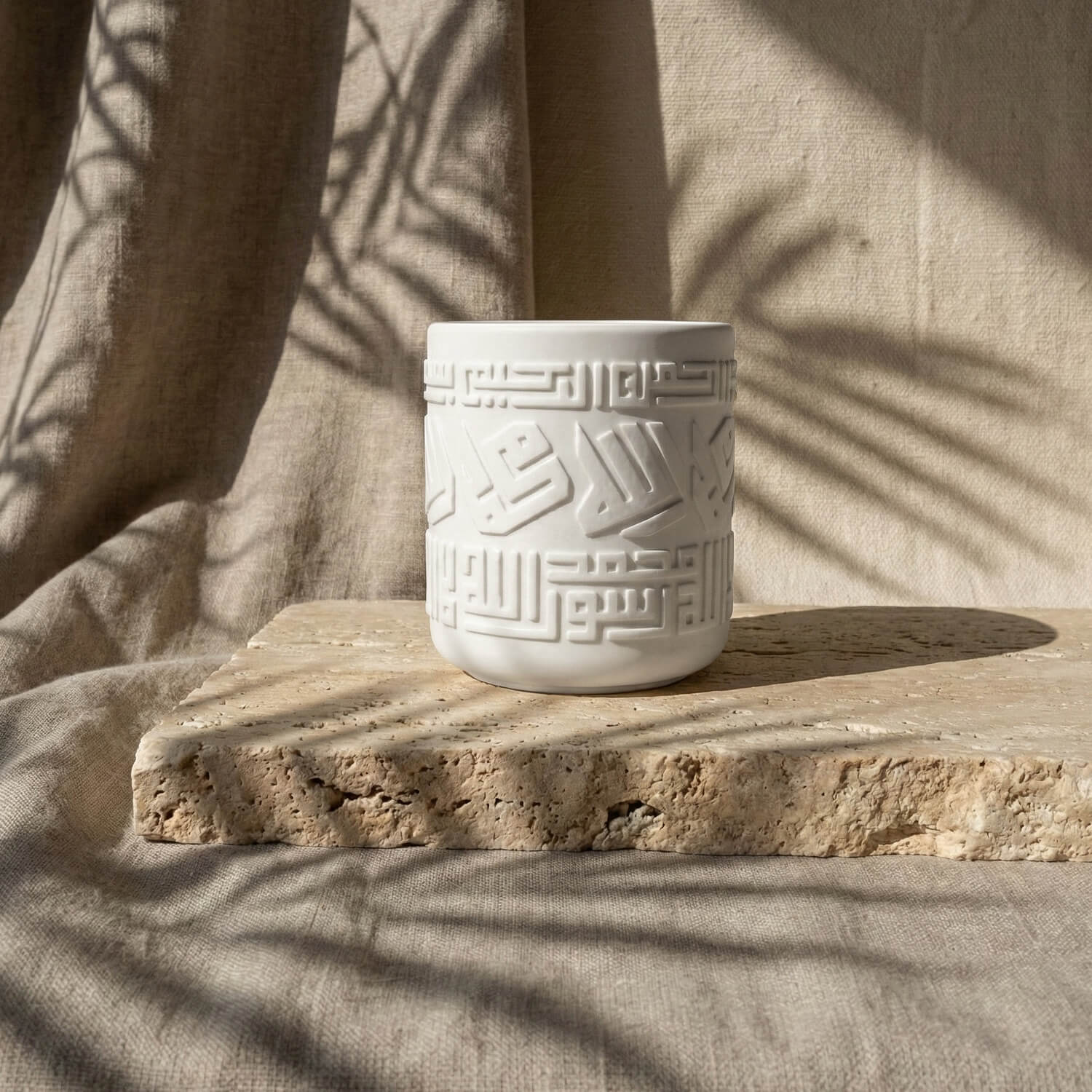 Kufic Stone Incense Burner (Mabkhara) – Handmade Allah(SWT) & Mohammed (PBUH) Calligraphy Decor - Image 10