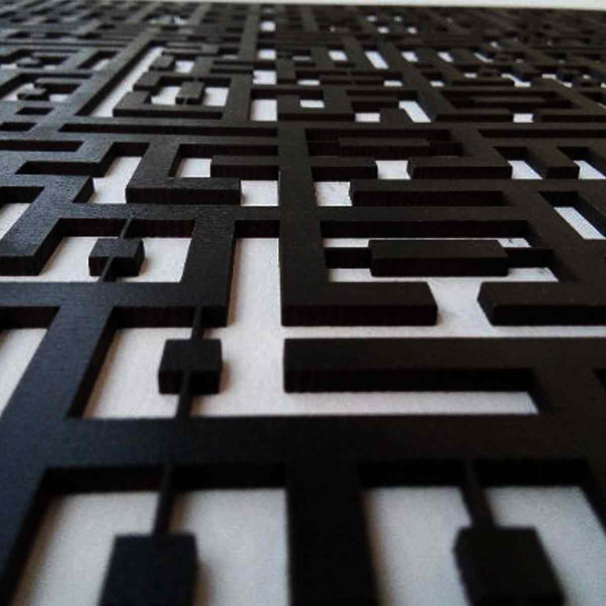 Kufic Surah Al Falaq, Surah An Nas Islamic Wooden Wall Art Decor - Image 4