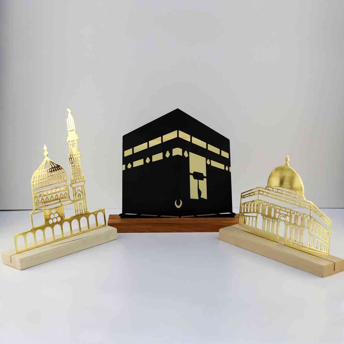 Islamic Tabletop Decors - Masjid Al Aqsa, Masjid Al-Haram, Masjid An-Nabawi