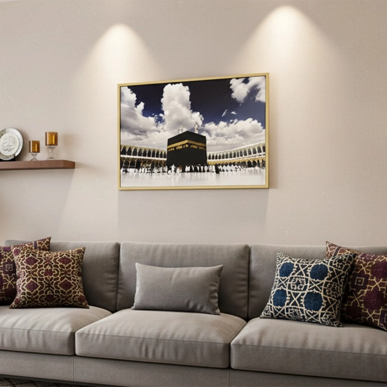 Masjid Al Haram (Kaaba, Bayt Allah) - Islamic Wall Art | Light Box Fabric Painting - Image 11