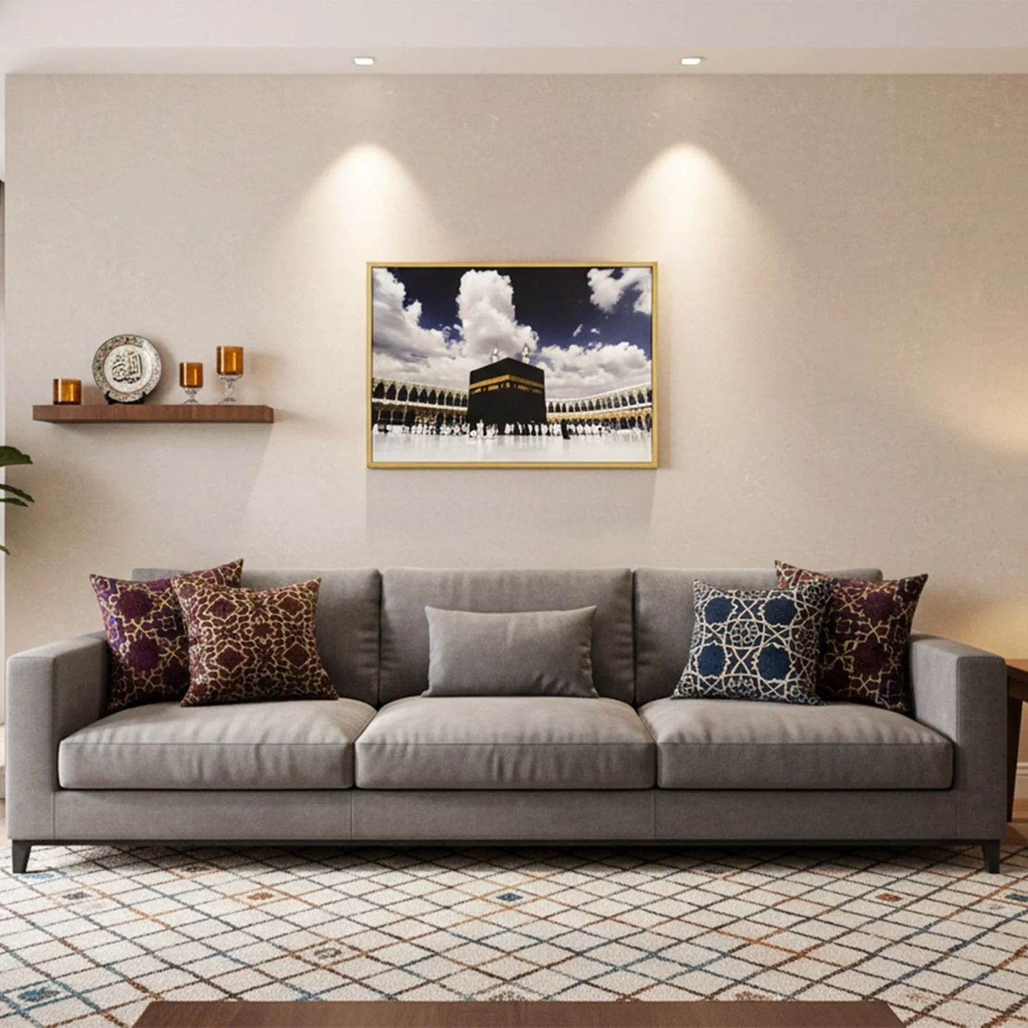 Masjid Al Haram (Kaaba, Bayt Allah) - Islamic Wall Art | Light Box Fabric Painting - Image 5