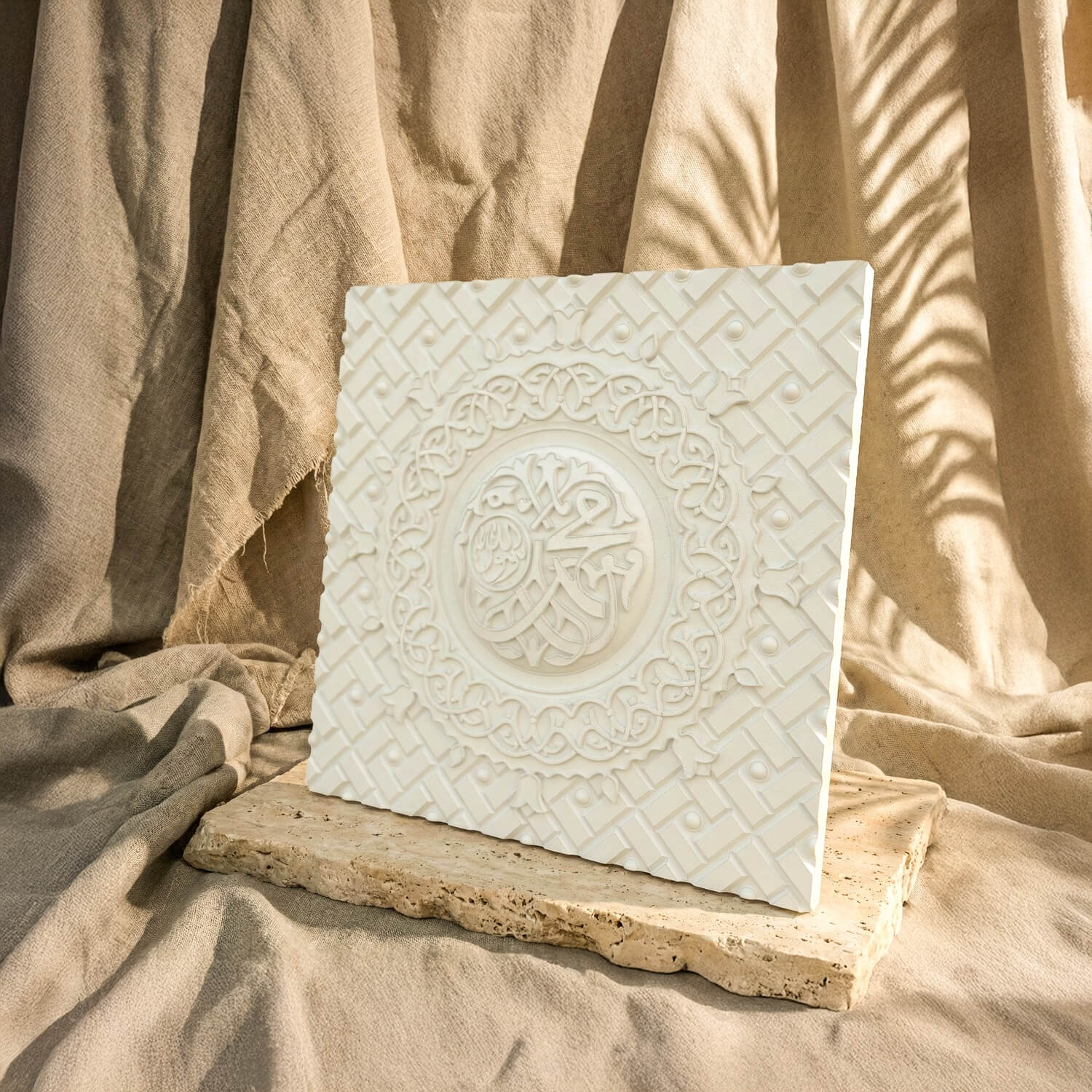 Masjid Al-Nabawi Door Stone Relief – Medina Architecture Art - Image 4