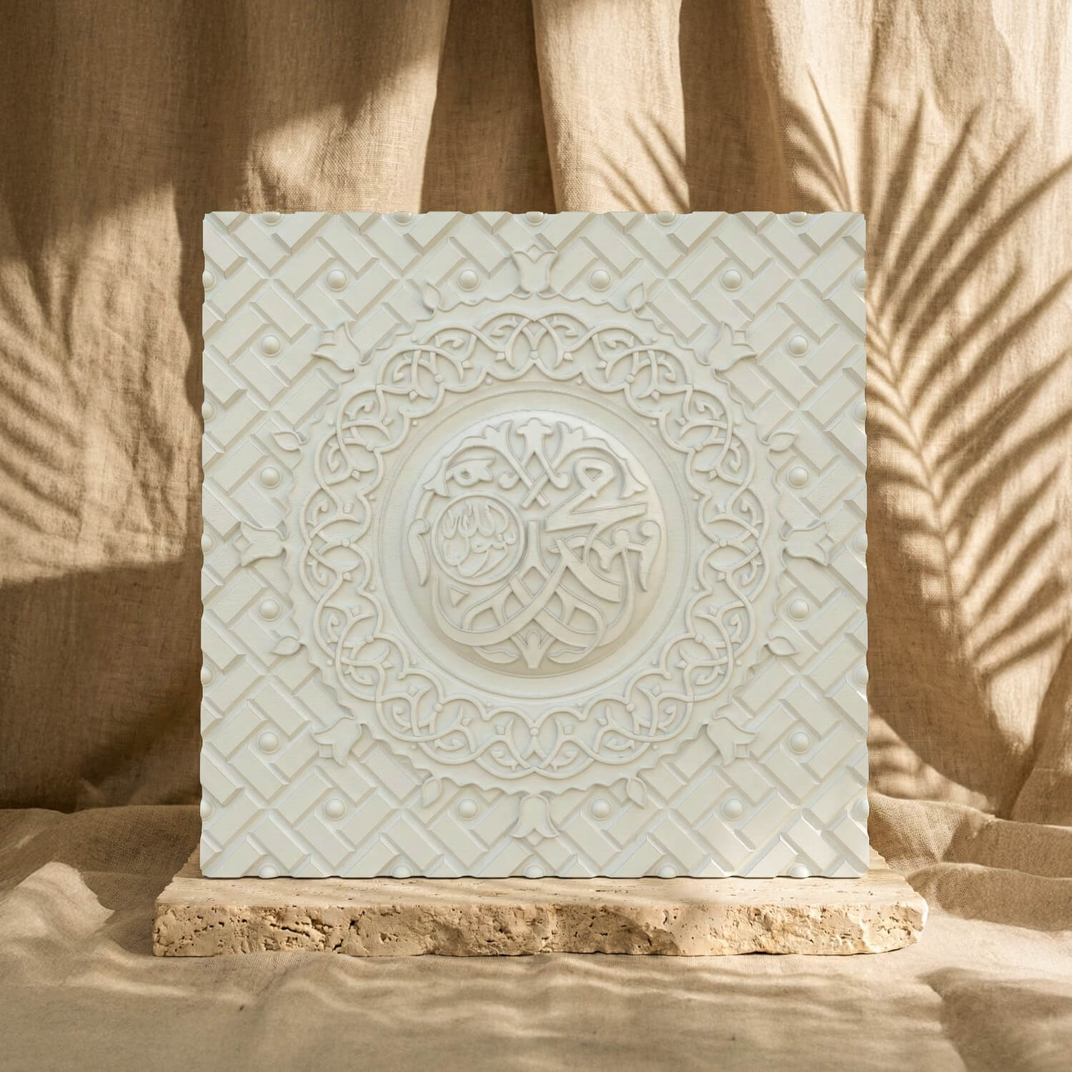 Masjid Al-Nabawi Door Stone Relief – Medina Architecture Art - Image 7