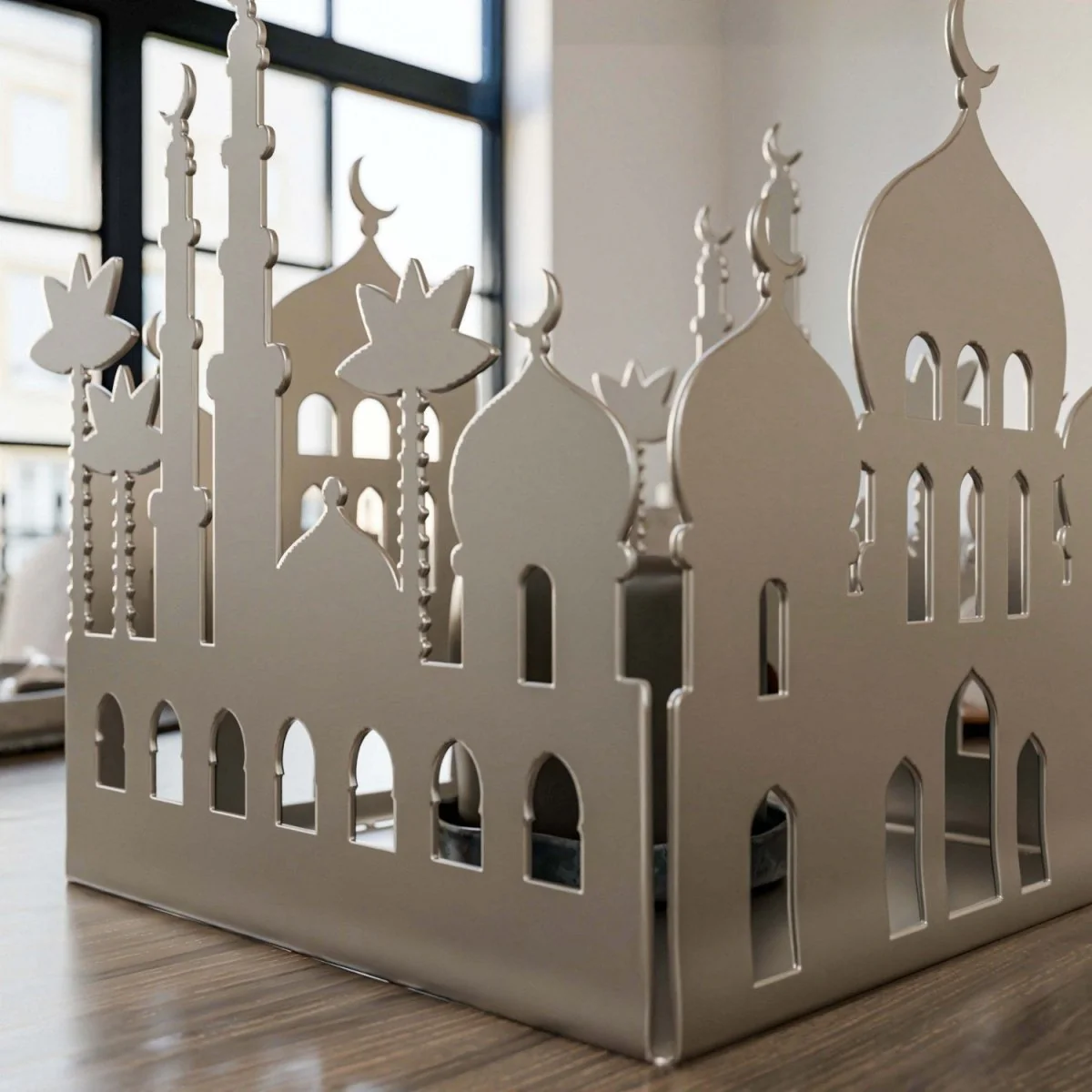 Metal Candle Holder with Masjid Motif - Islamic Home Decor - Image 13