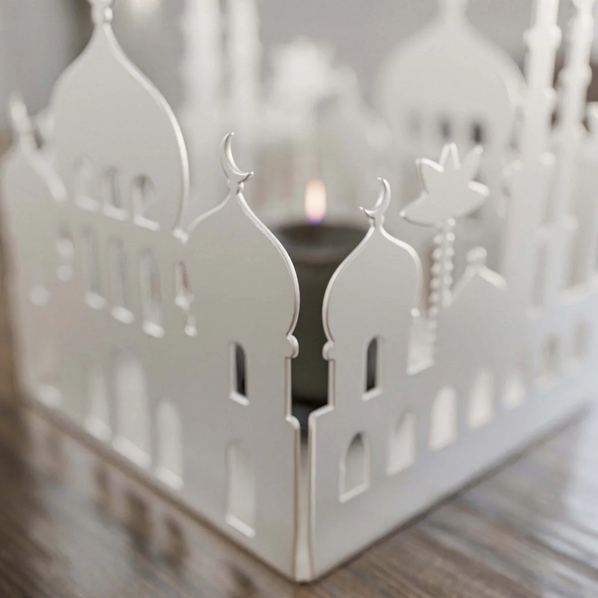 Metal Candle Holder with Masjid Motif - Islamic Home Decor - Image 17