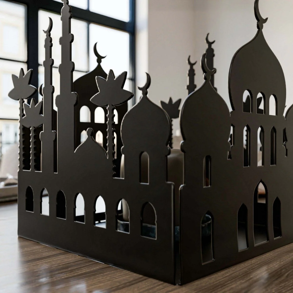 Metal Candle Holder with Masjid Motif - Islamic Home Decor - Image 21