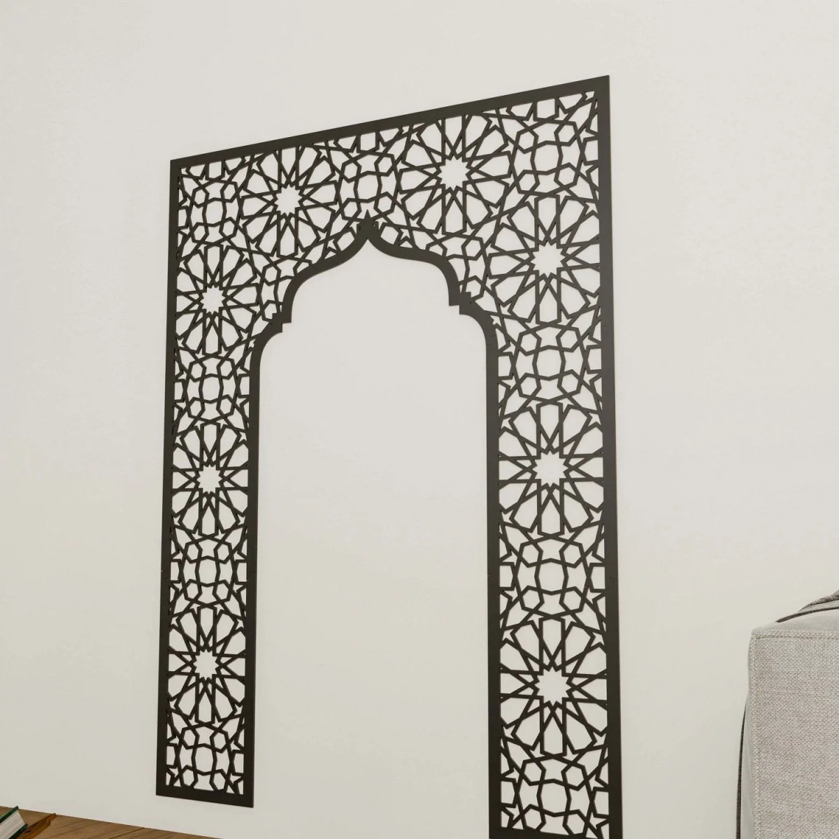 Mihrab Wooden Muslim Home Decor – Prayer Room Ideas | Islamic Wall Art - Image 5