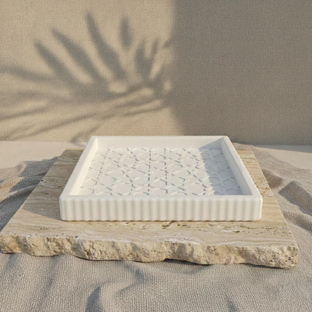 Moorish Geometric Stone Relief – Andalusian Pattern Decor - Image 4