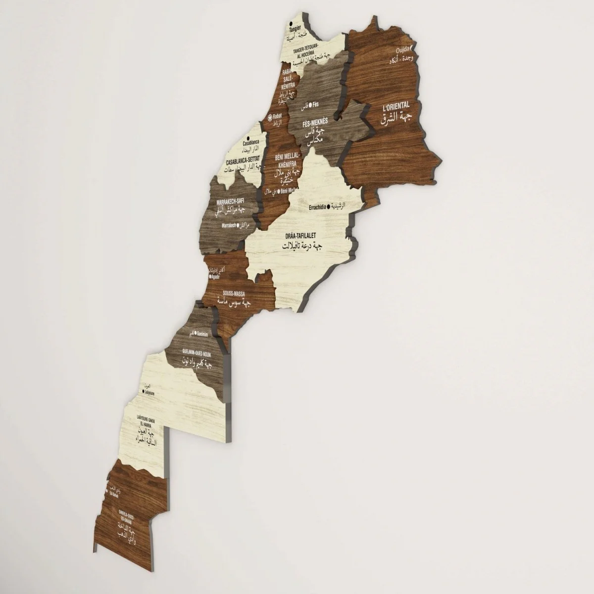 Morocco Map Wooden Wall Decor - Elegant Official Gift - Image 5