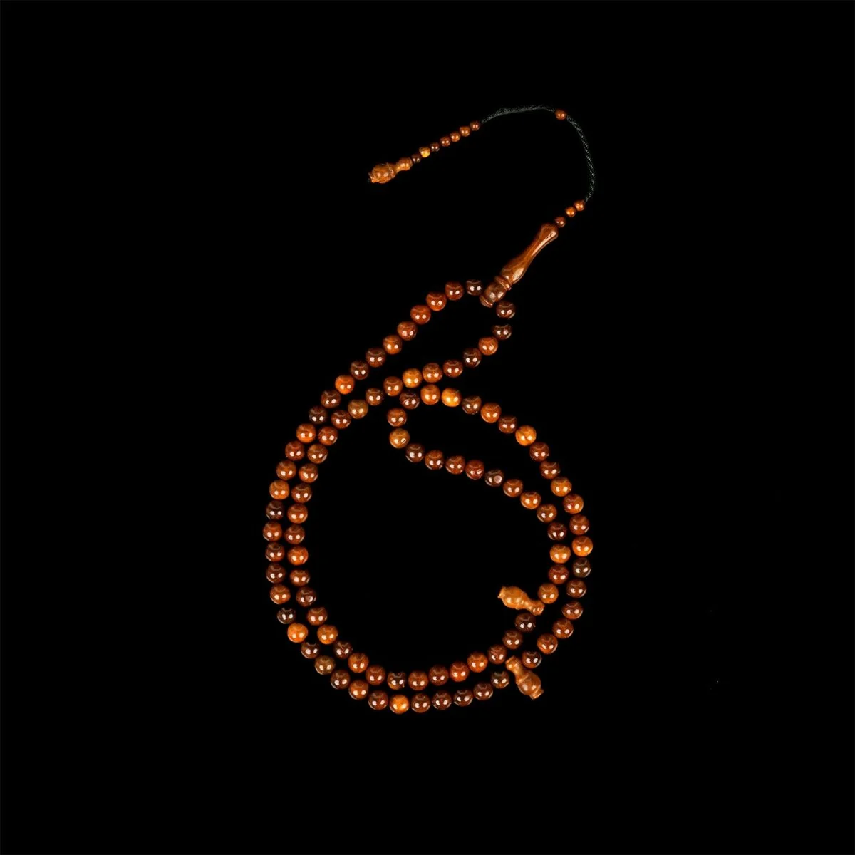 Muslim Prayer Beads - Dark Brown Kuka Wood Beads Dhikr Misbaha - Image 5