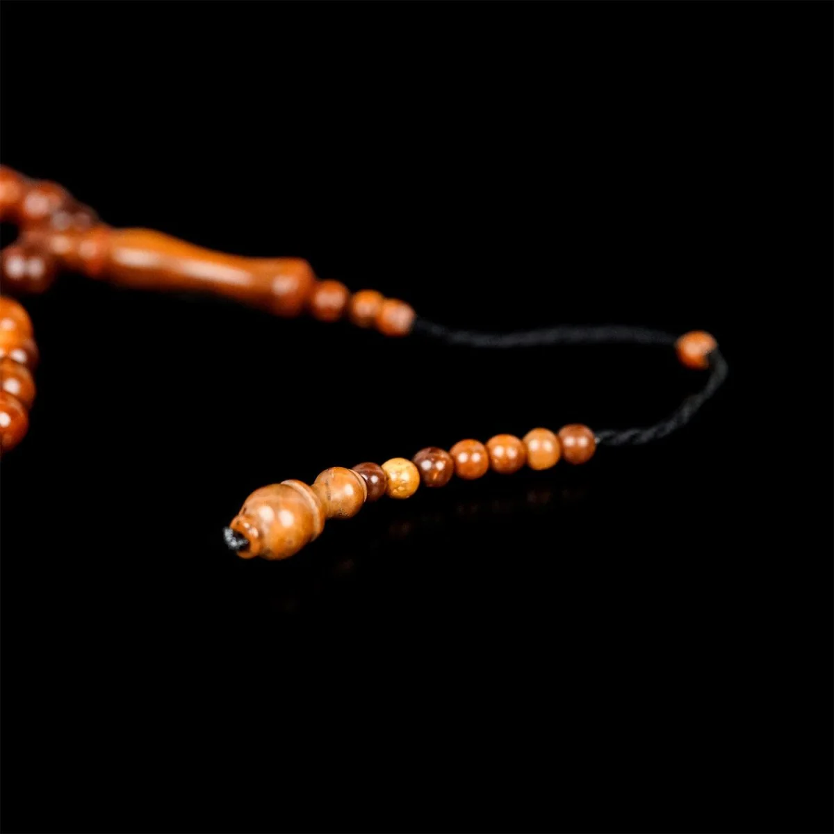 Muslim Prayer Beads - Dark Brown Kuka Wood Beads Dhikr Misbaha - Image 6
