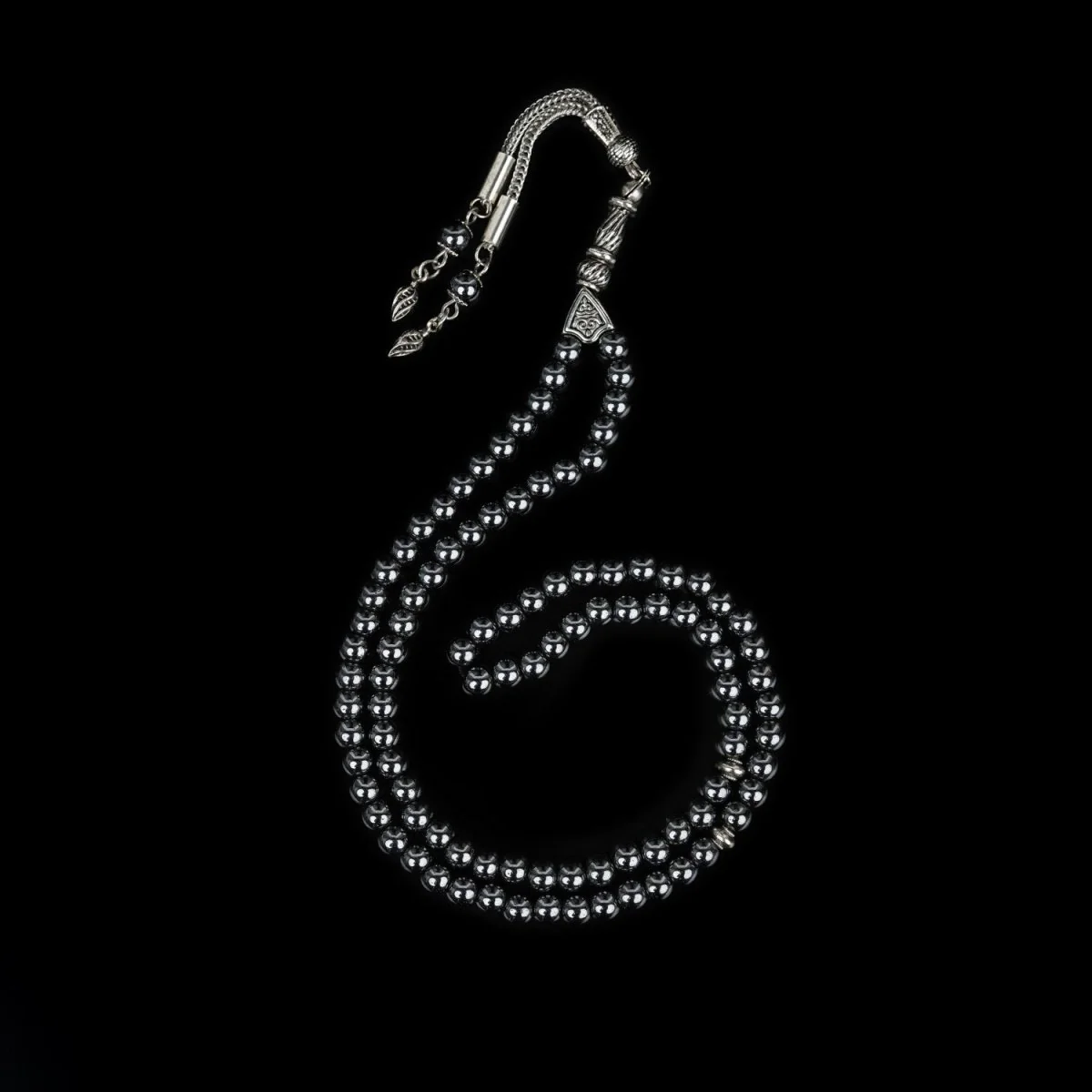 Muslim Prayer Beads | Hematite Stone Beads - Islamic Rosary - Image 2