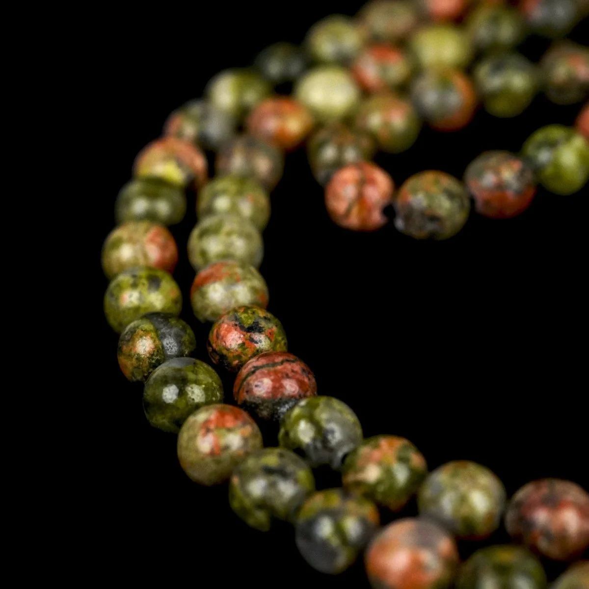 Muslim Praying Beads - Unakite Stone Beads Tasbeeh