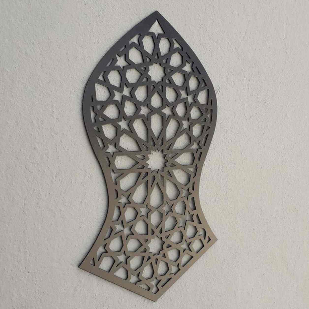 Nalain Shareef Decor, Prophet Muhammad Footprint - Metal Islamic Wall Art - Image 5