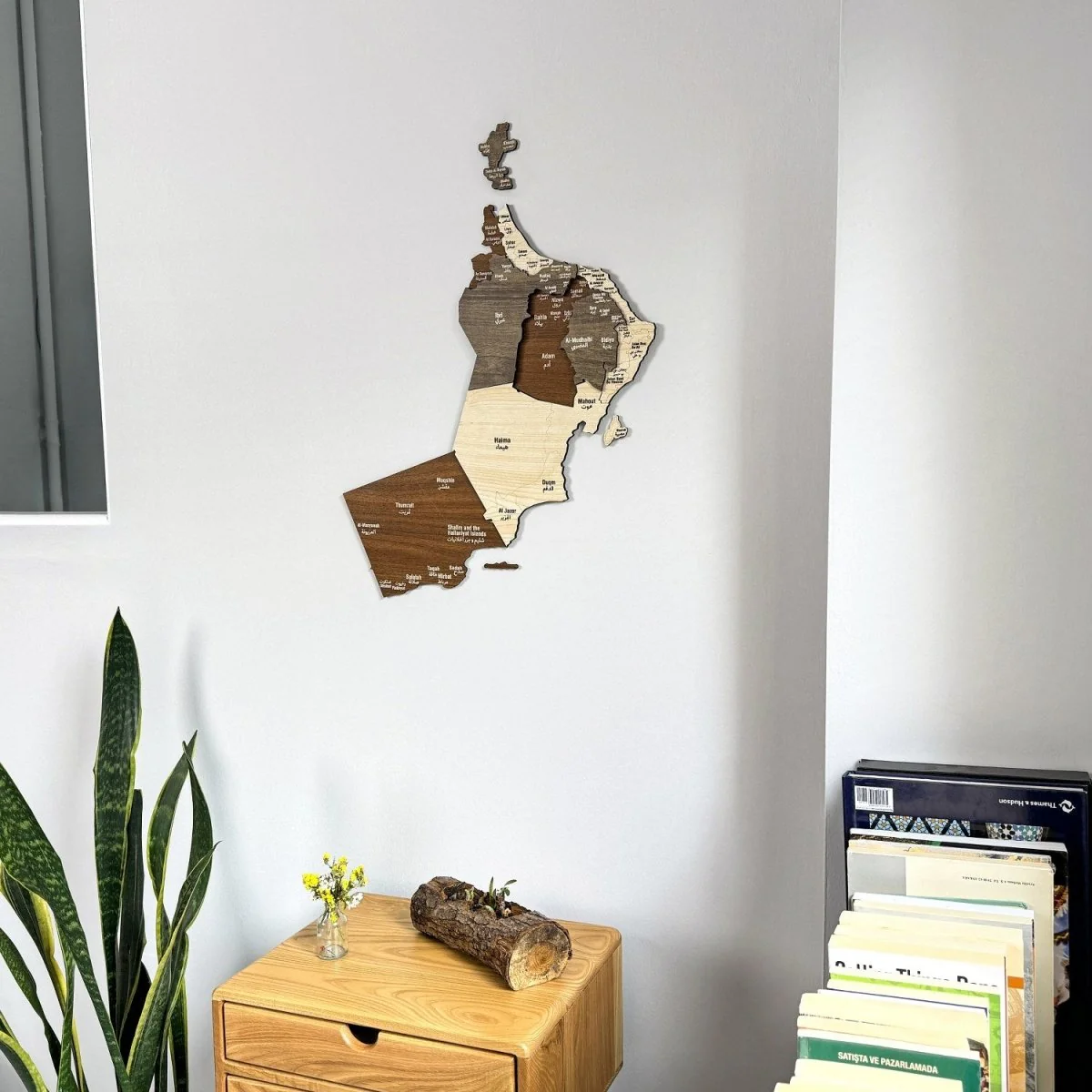 Oman Map Wood Art Wall Decor - 3D Wood Maps - Image 8