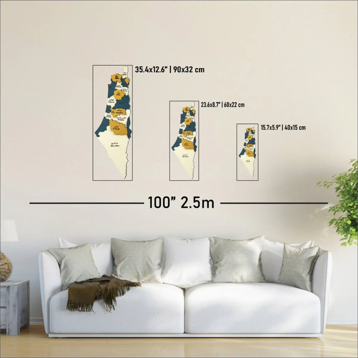 Palestine Map Wall Art, Wood Wall Decor - Gift for Palestinian Friend - Image 5