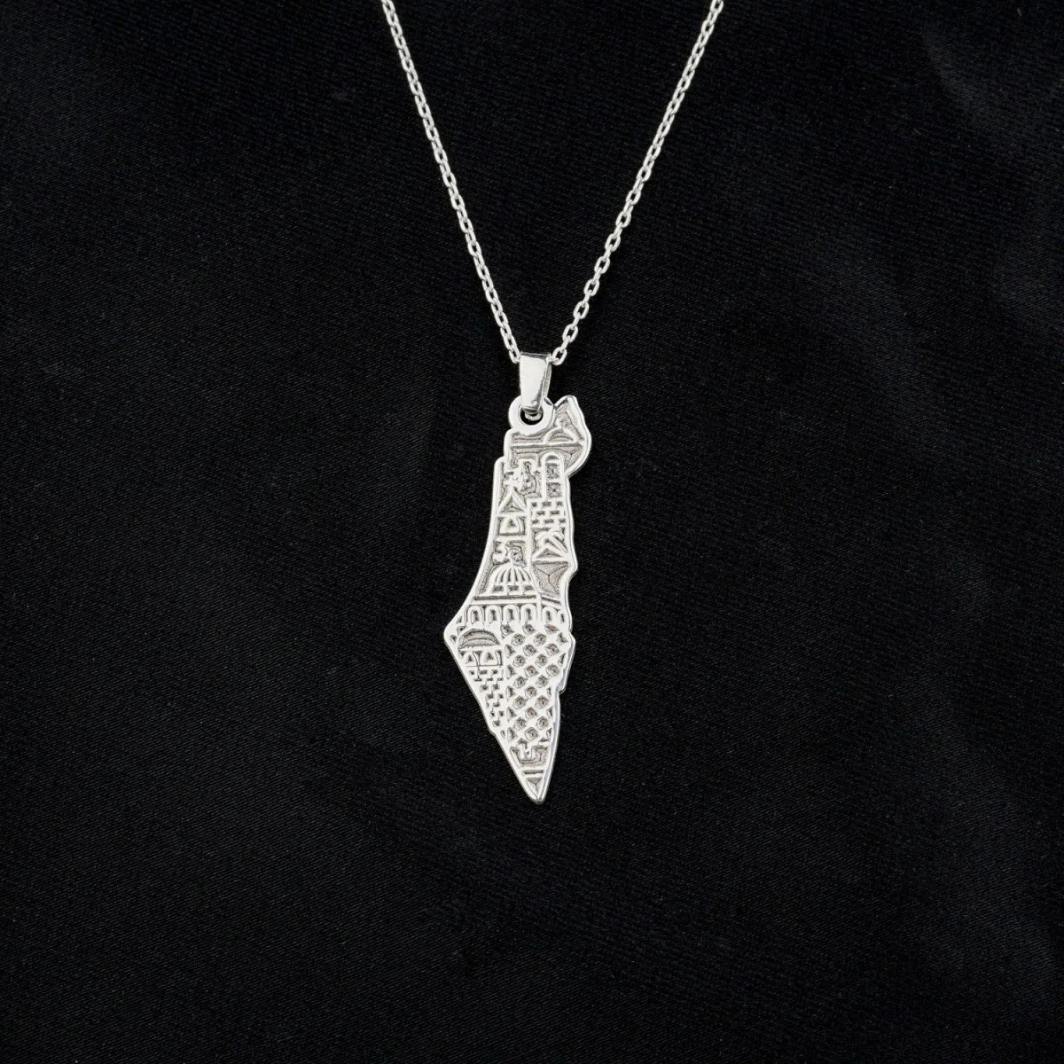 Palestine Necklace | Al-Aqsa Mosque Motif - 18 Carat Gold Plated Silver Necklace - Image 2
