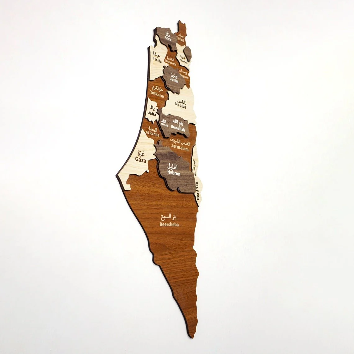 Palestine Wooden Wall Map Islamic Wall Art Decor - Image 8