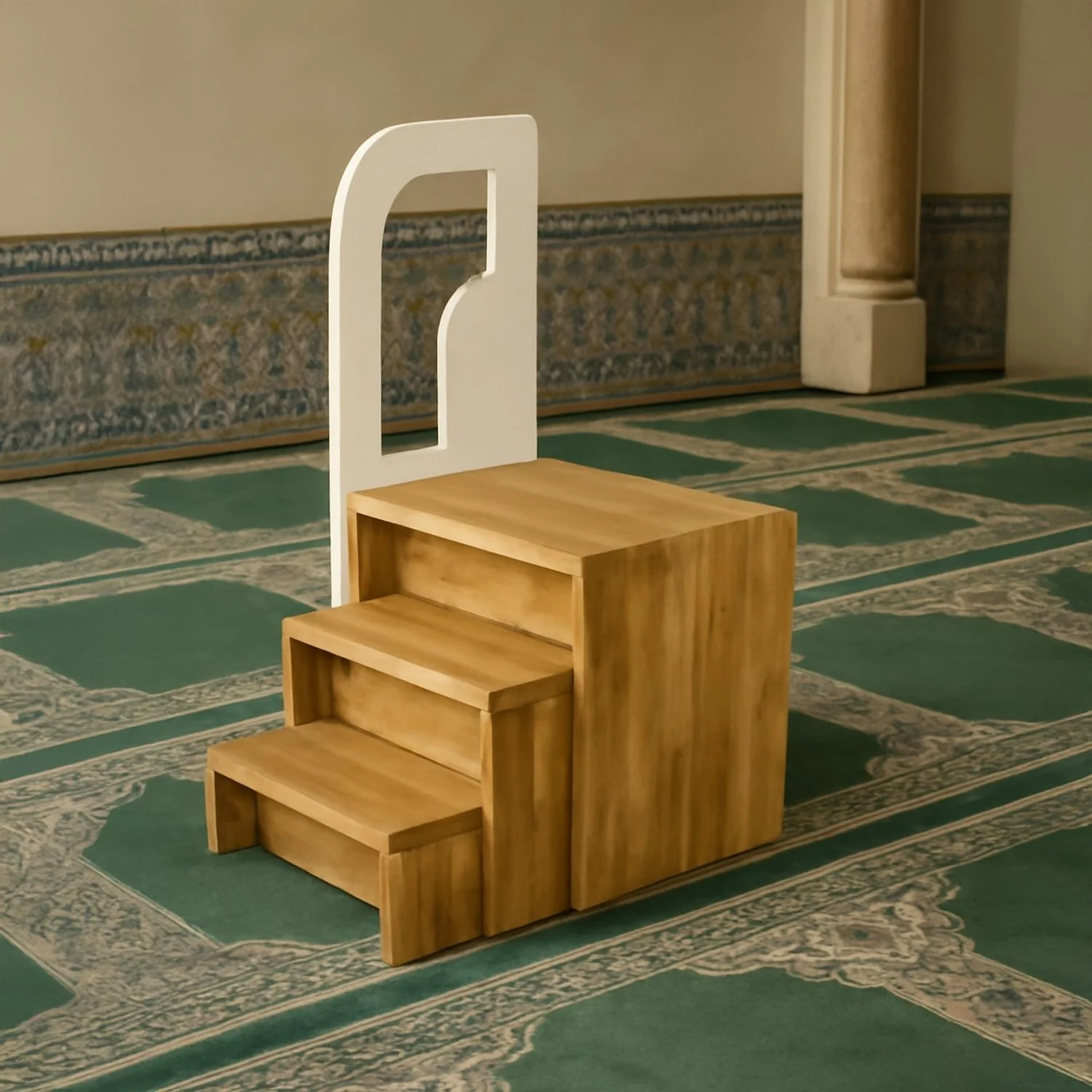 Modular Islamic Minbar - Portable Muslim Decor for Small Prayer Spaces - Image 10