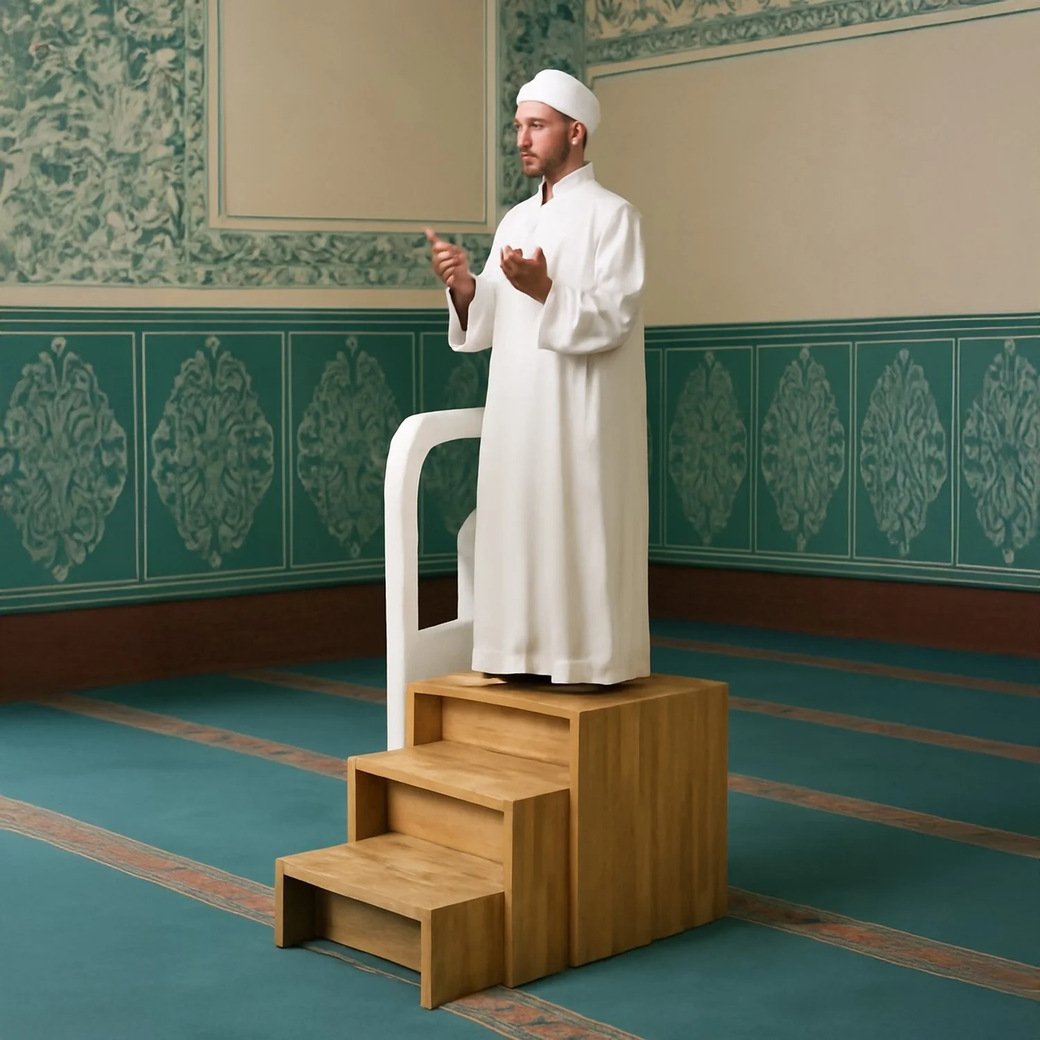 Modular Islamic Minbar - Portable Muslim Decor for Small Prayer Spaces - Image 7