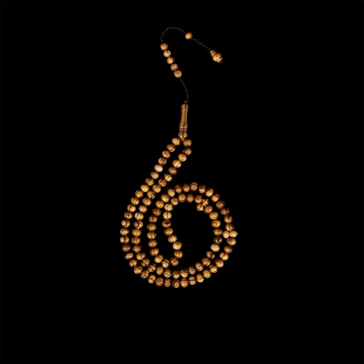 Prayer Bead Muslim - Light Brown Olive Wood Beads Islamic Tasbeeh - Image 6