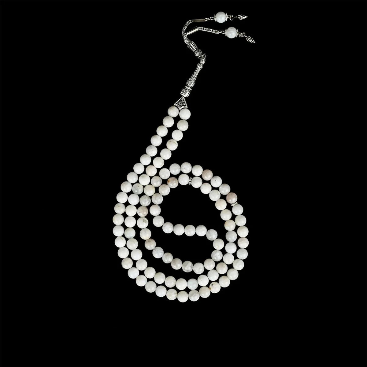 Muslim Prayer Beads - White Moonstone Beads for Islamic Prayers - Image 5